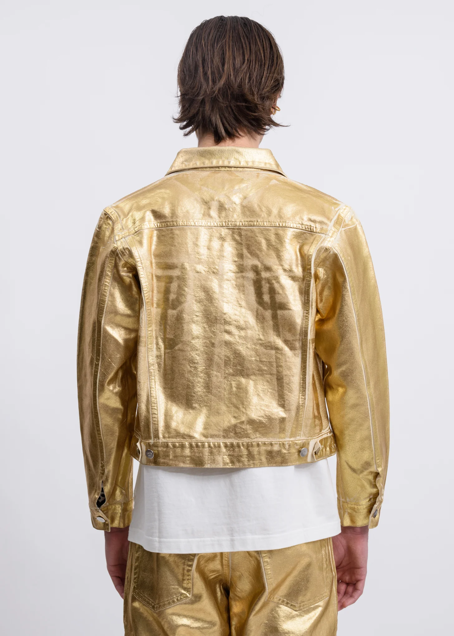 Gold Trucker Jacket - Image 3