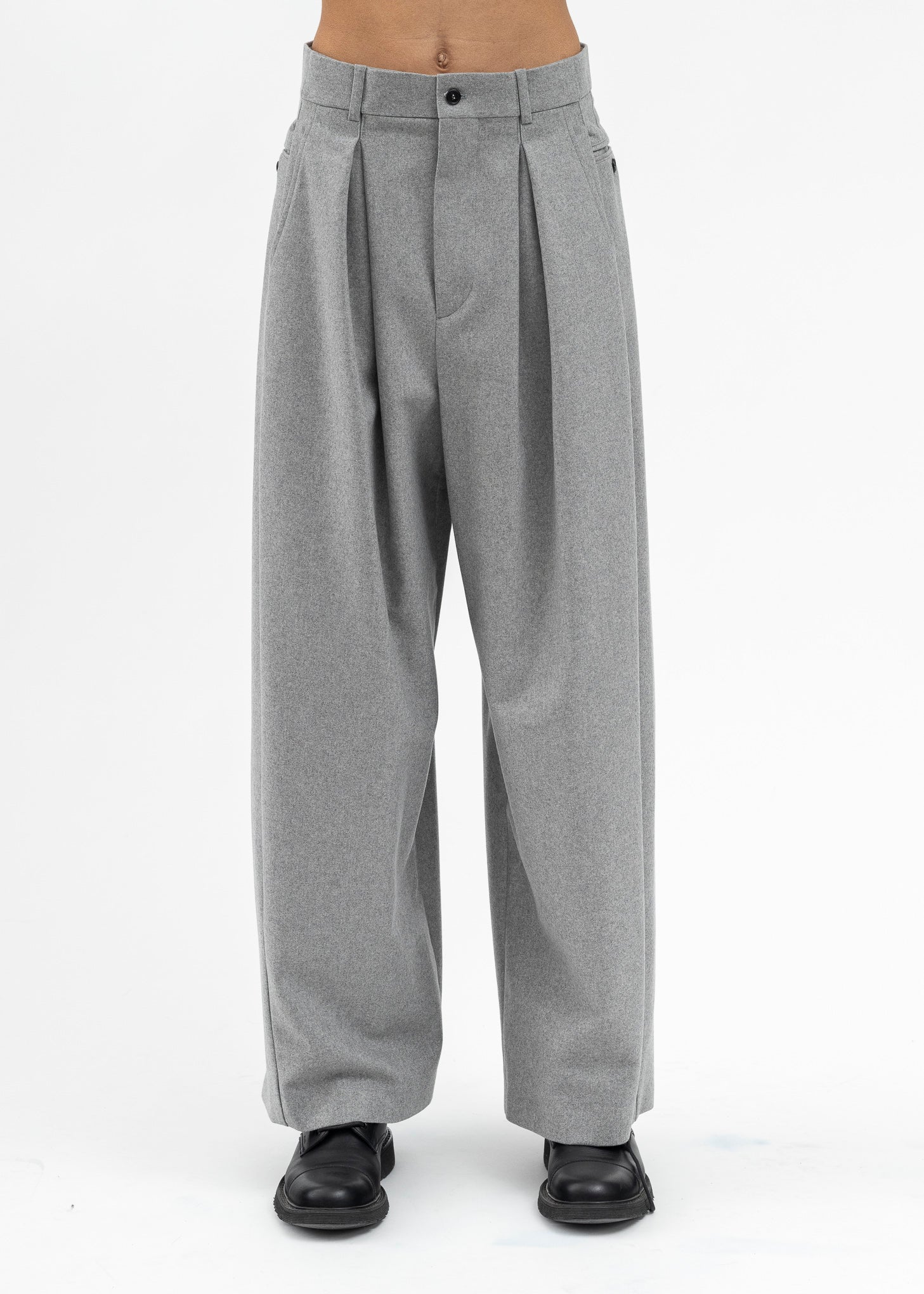 Grey Flannel Trousers