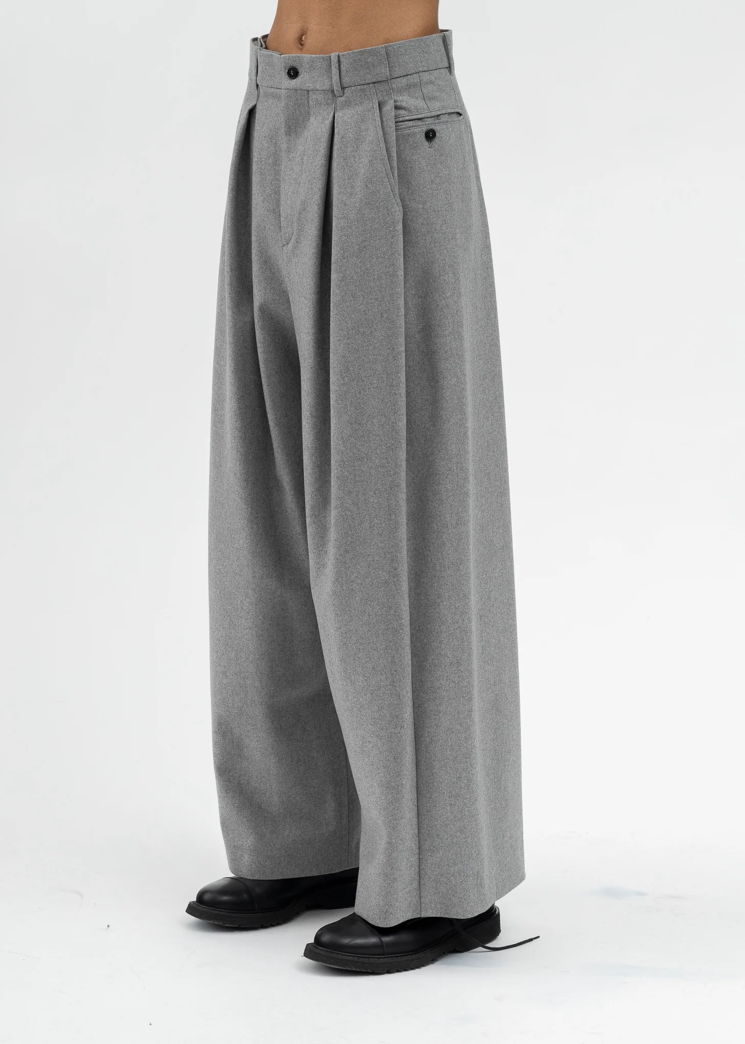 Grey Flannel Trousers - Image 2