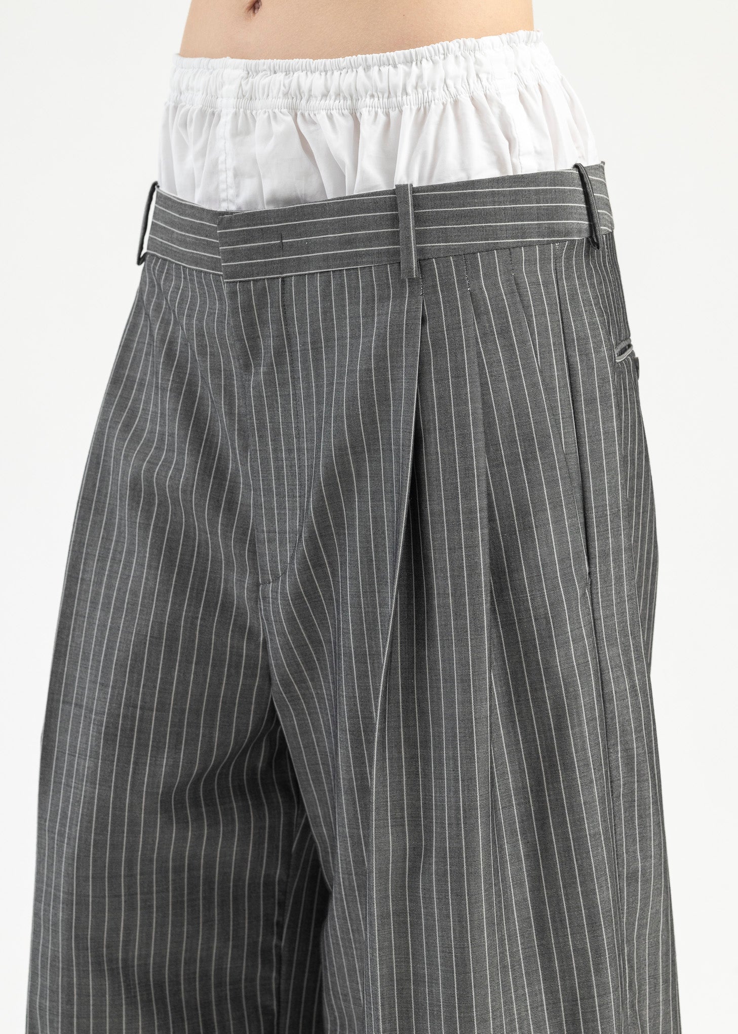 Gray Layered Trousers - Image 4