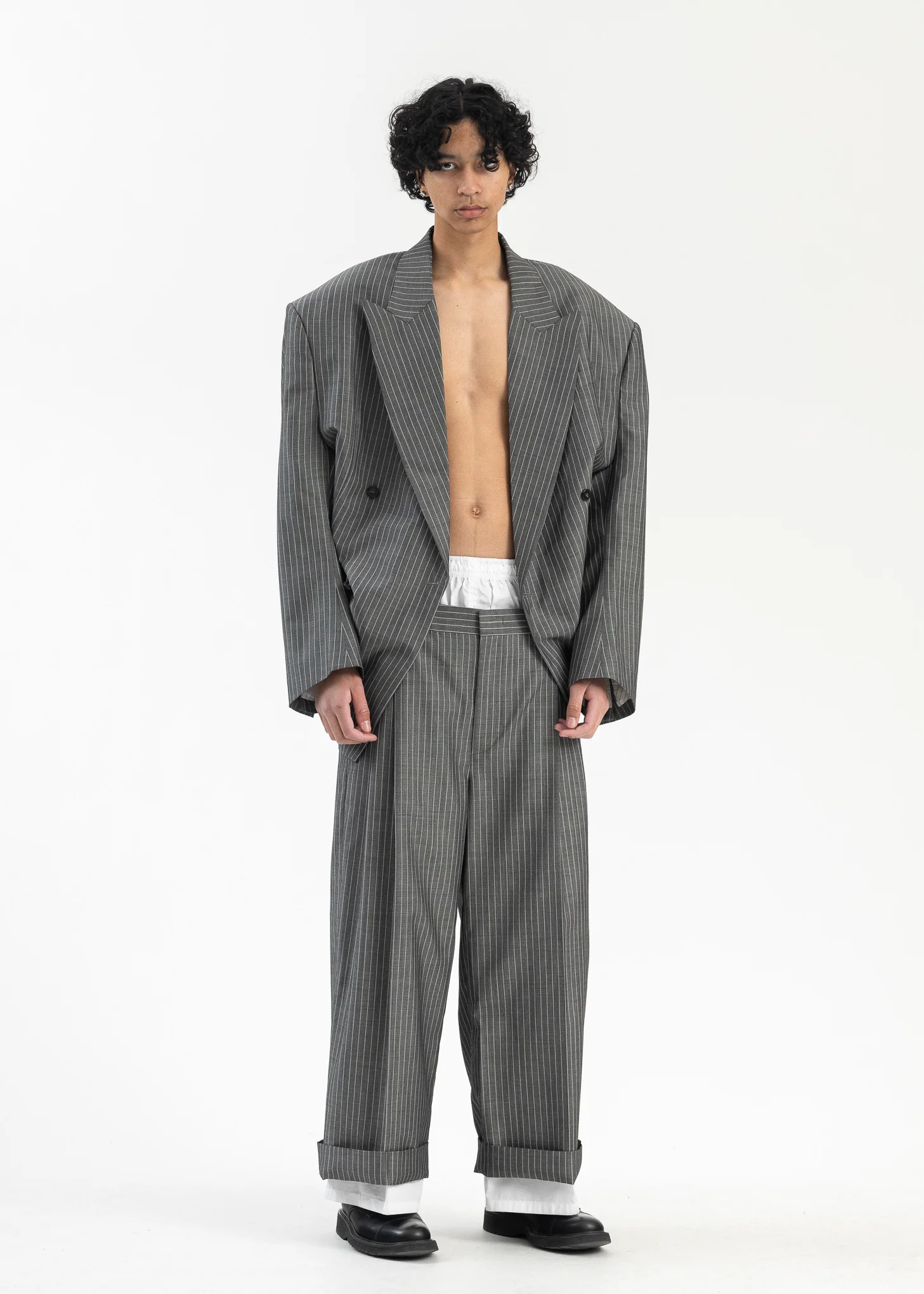 Gray Layered Trousers - Image 6