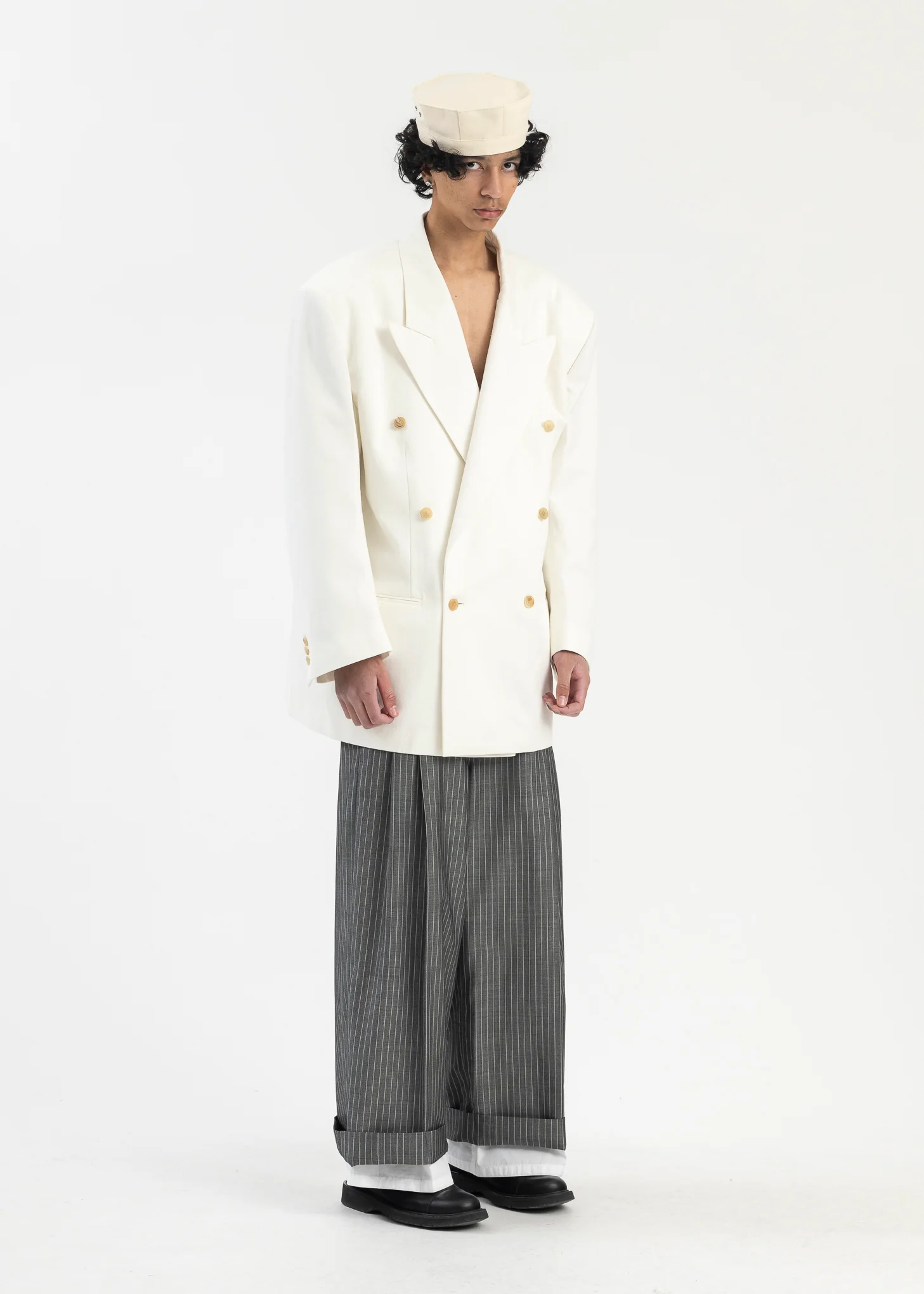 Gray Layered Trousers - Image 7