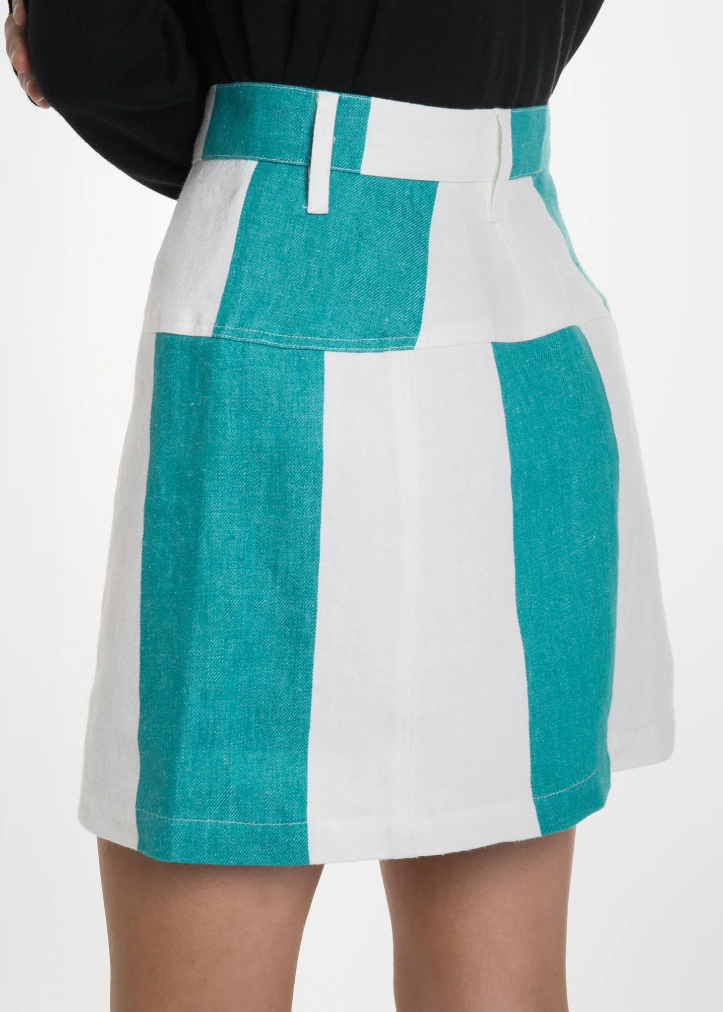 Green and White Felicita Daniel Skirt - Image 3