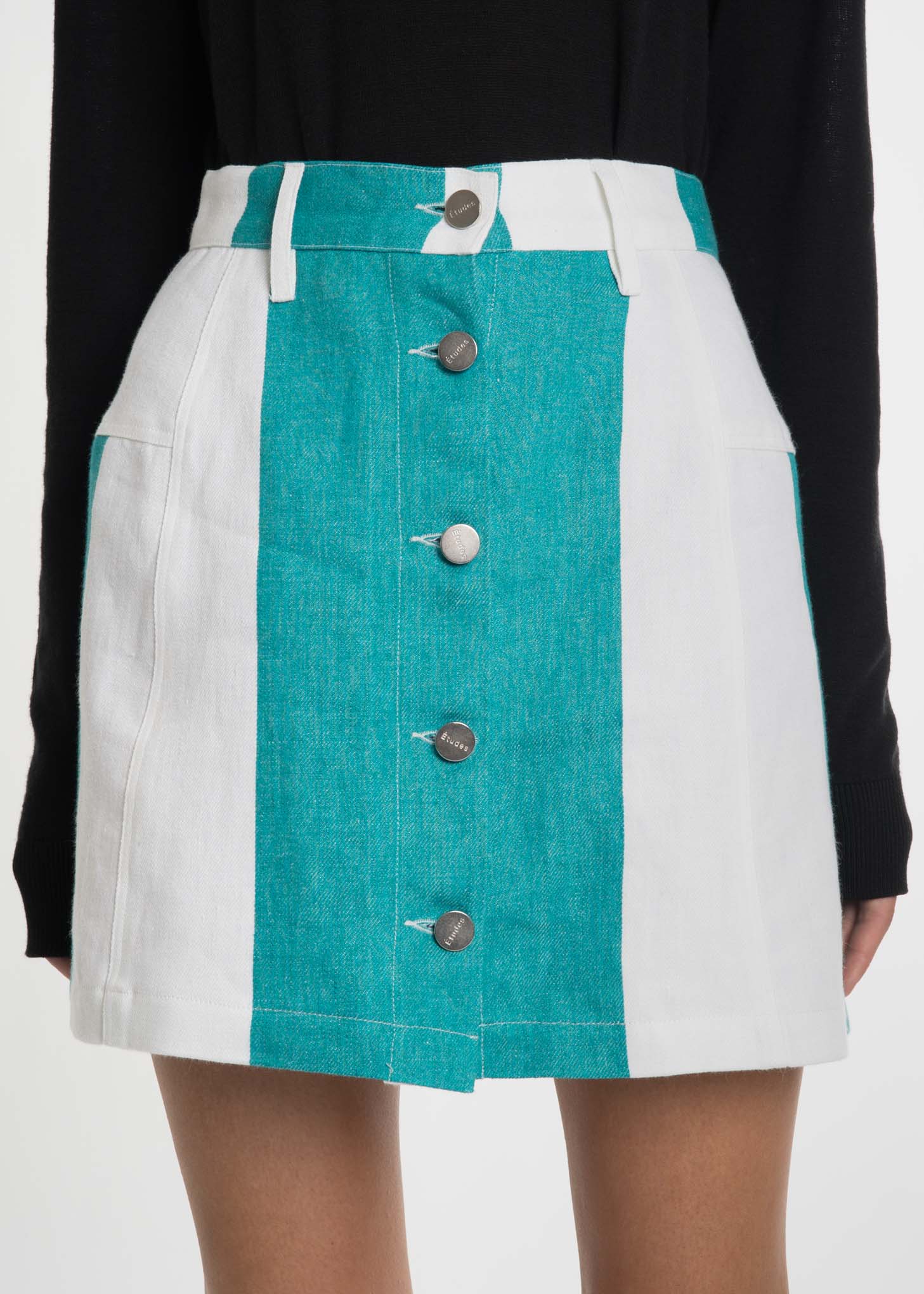 Green and White Felicita Daniel Skirt - Image 4