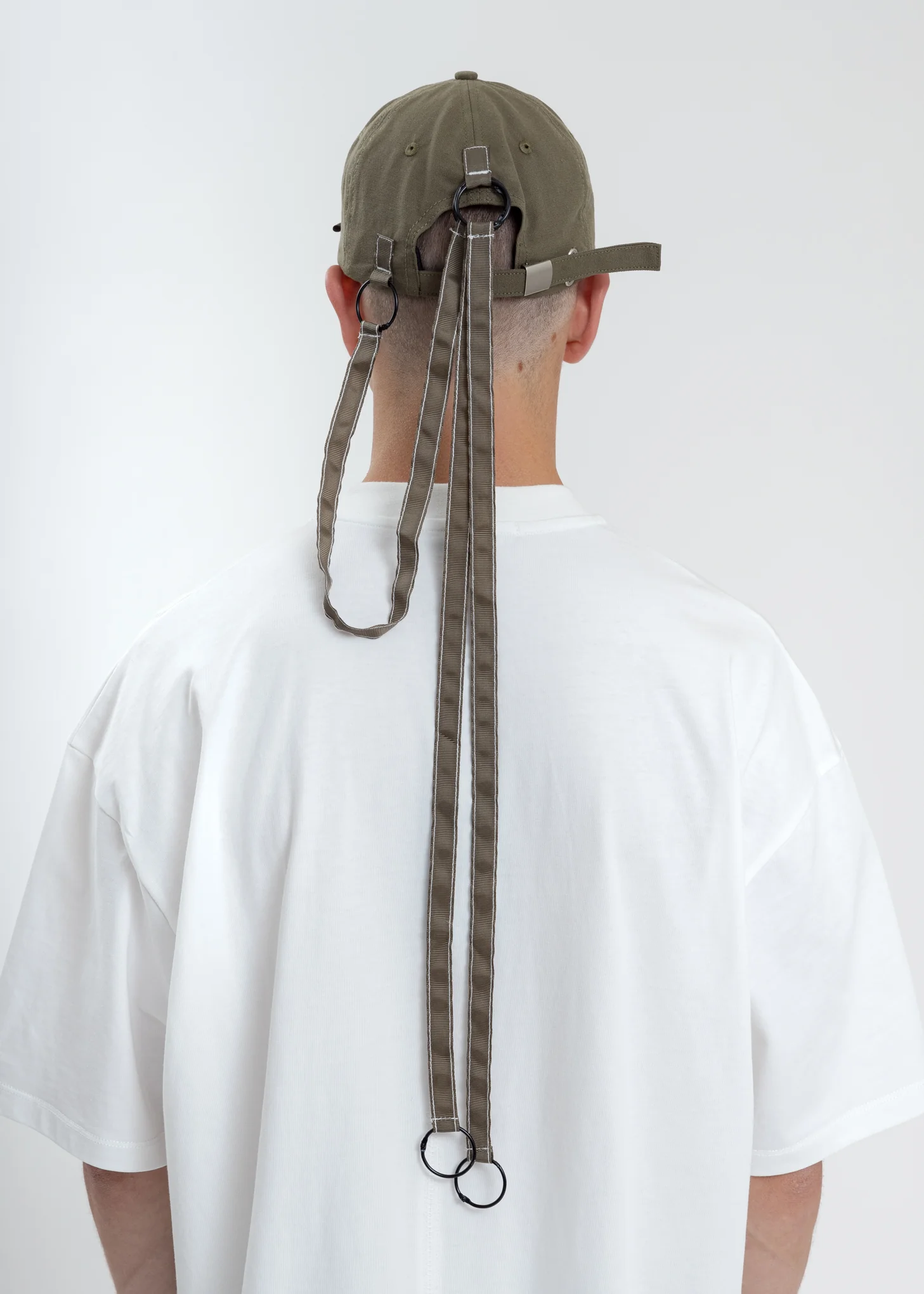 Green Baseball Cap With Tape - Image 3
