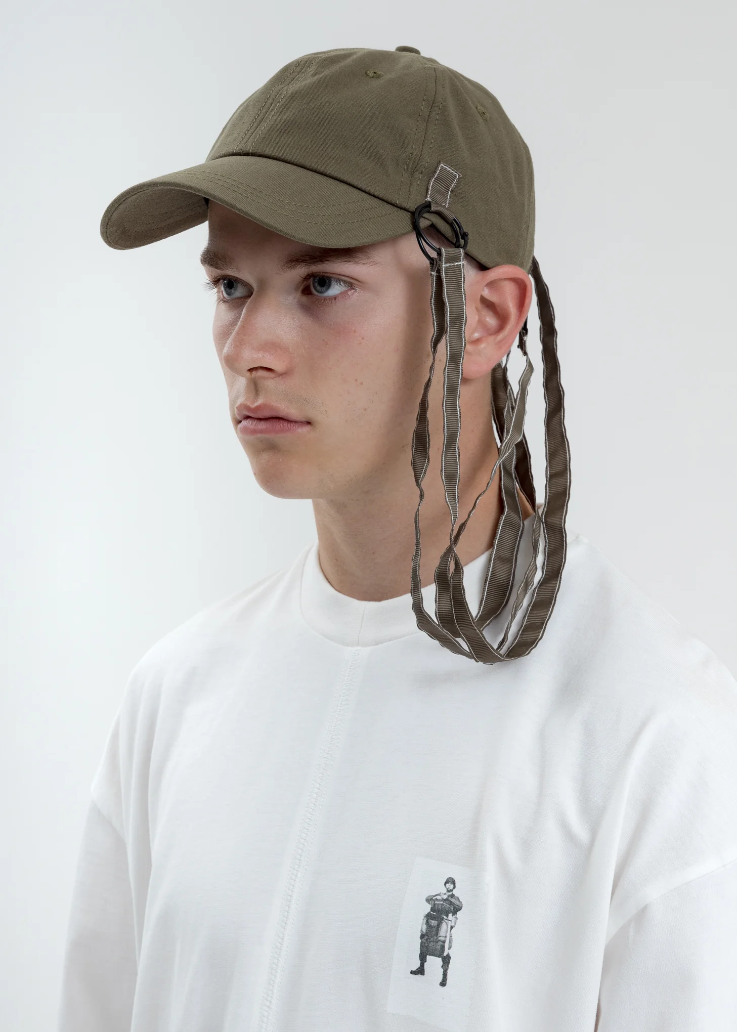 Green Baseball Cap With Tape - Image 4