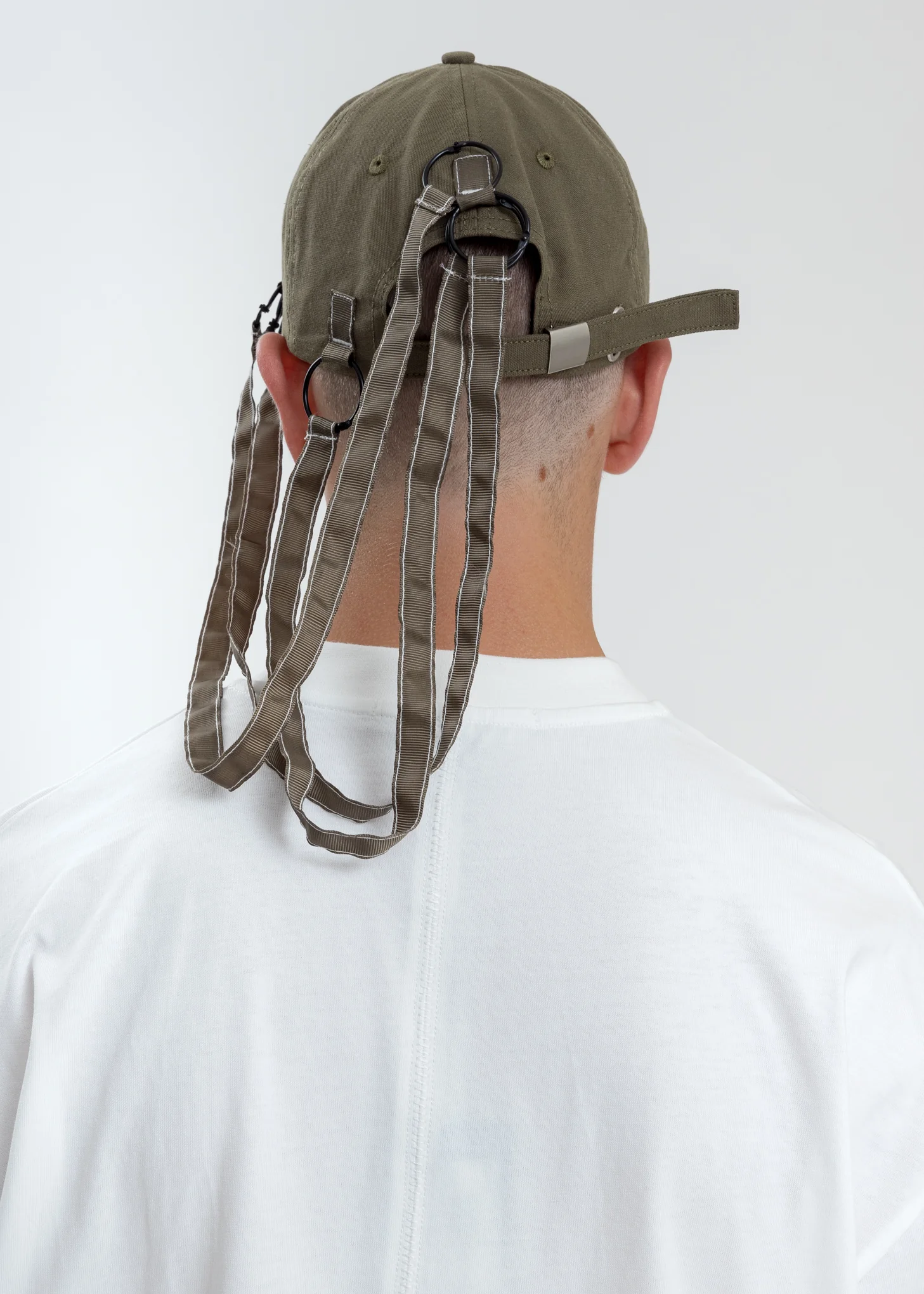 Green Baseball Cap With Tape - Image 5