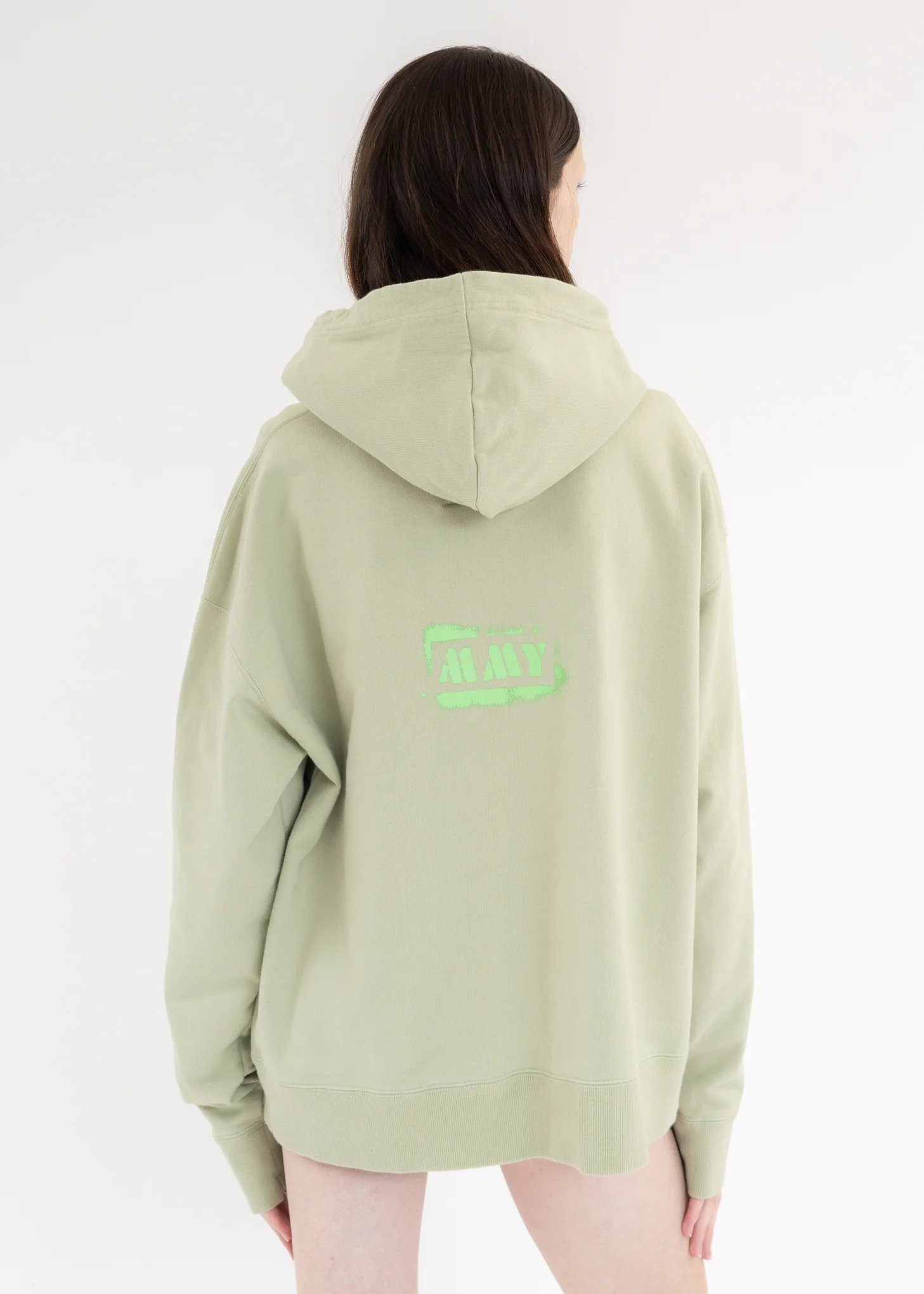 Green Bear Printed Hoodie - Image 2