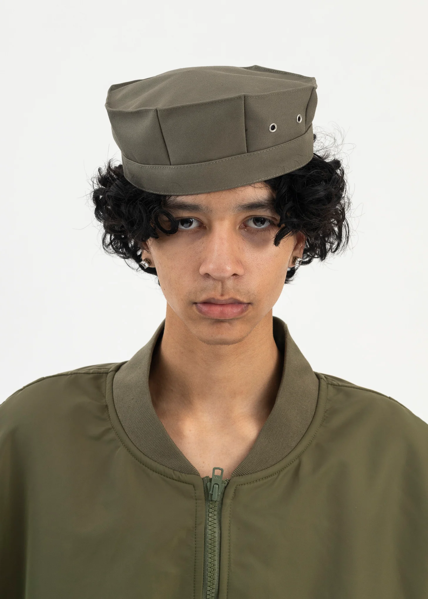 Green Paneled Hat