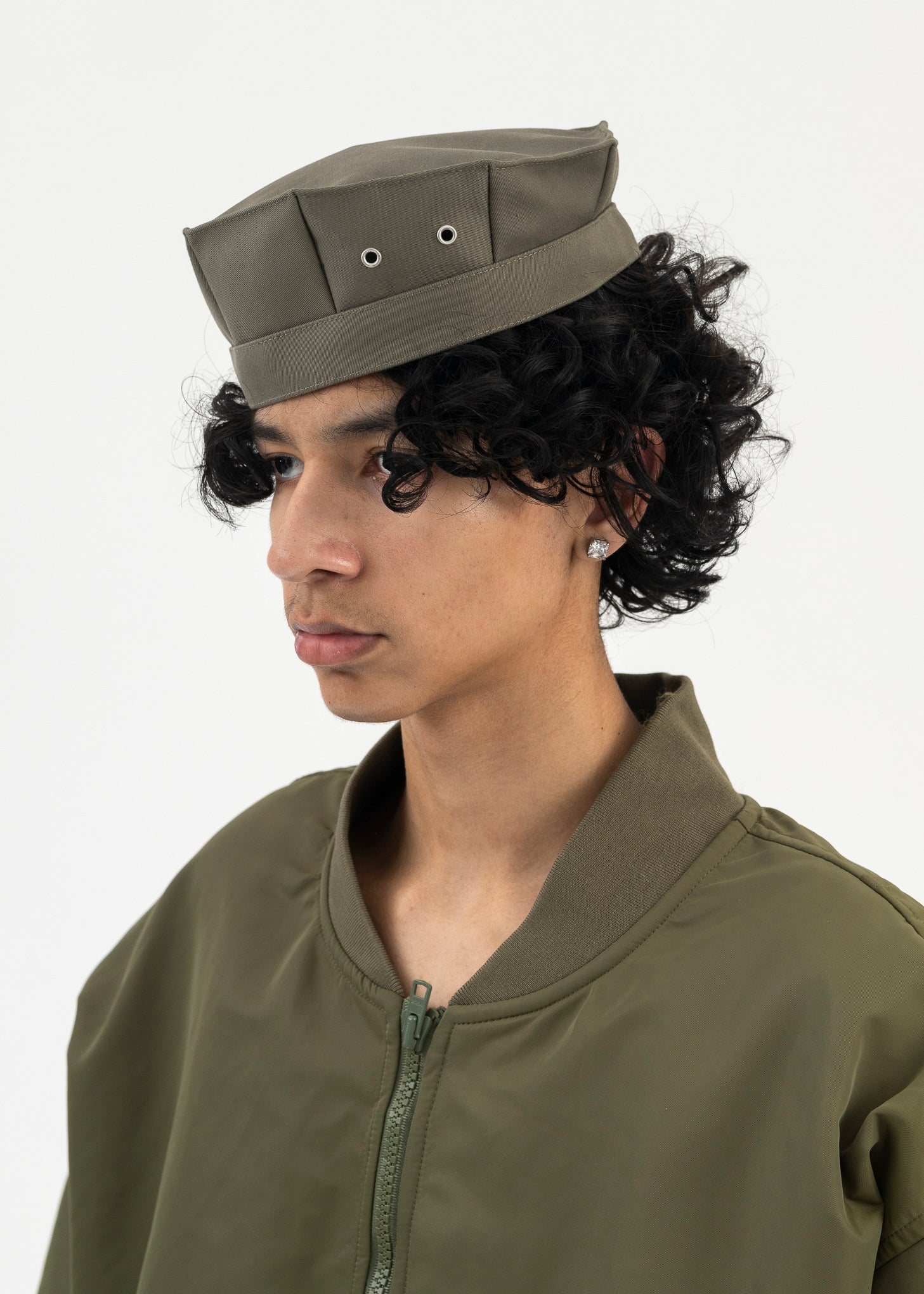 Green Paneled Hat - Image 3