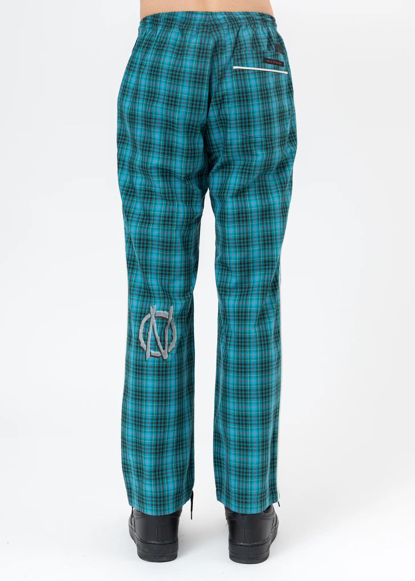 Green Check "LOVE IN THE DARK" Pajama Pants - Image 6