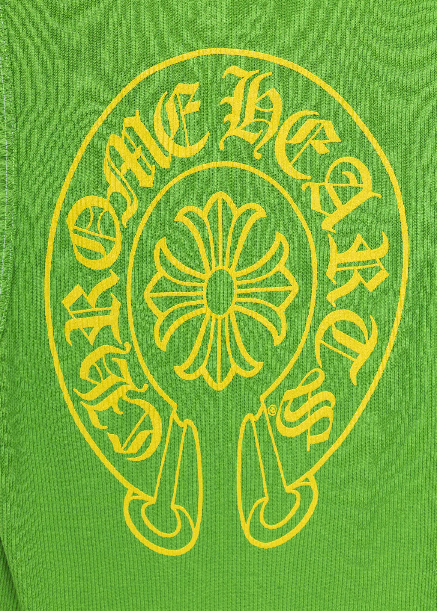 Green Chrome Hearts Logo Tank Top - Image 5