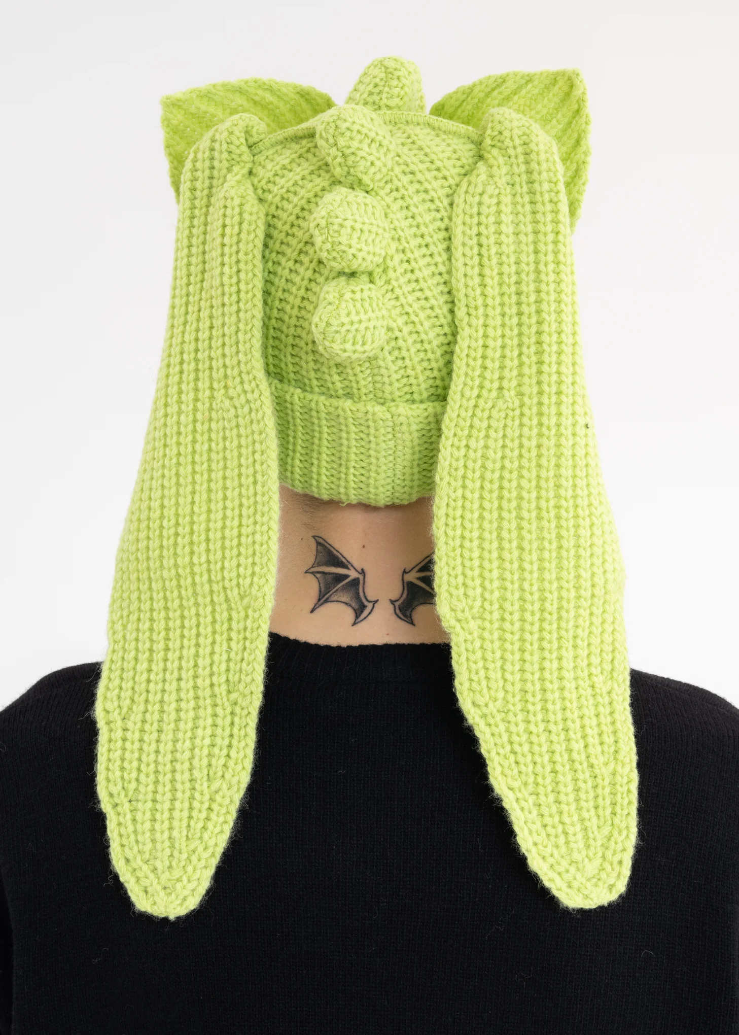 Green CHUNKY KIMERA BEANIE - Image 10