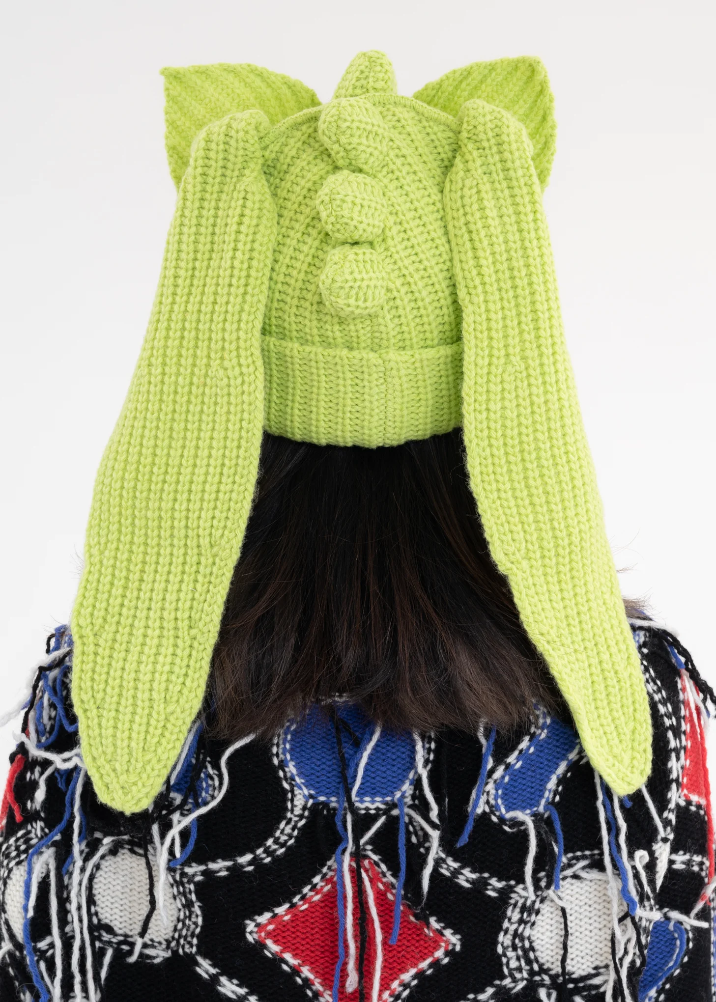 Green CHUNKY KIMERA BEANIE - Image 11