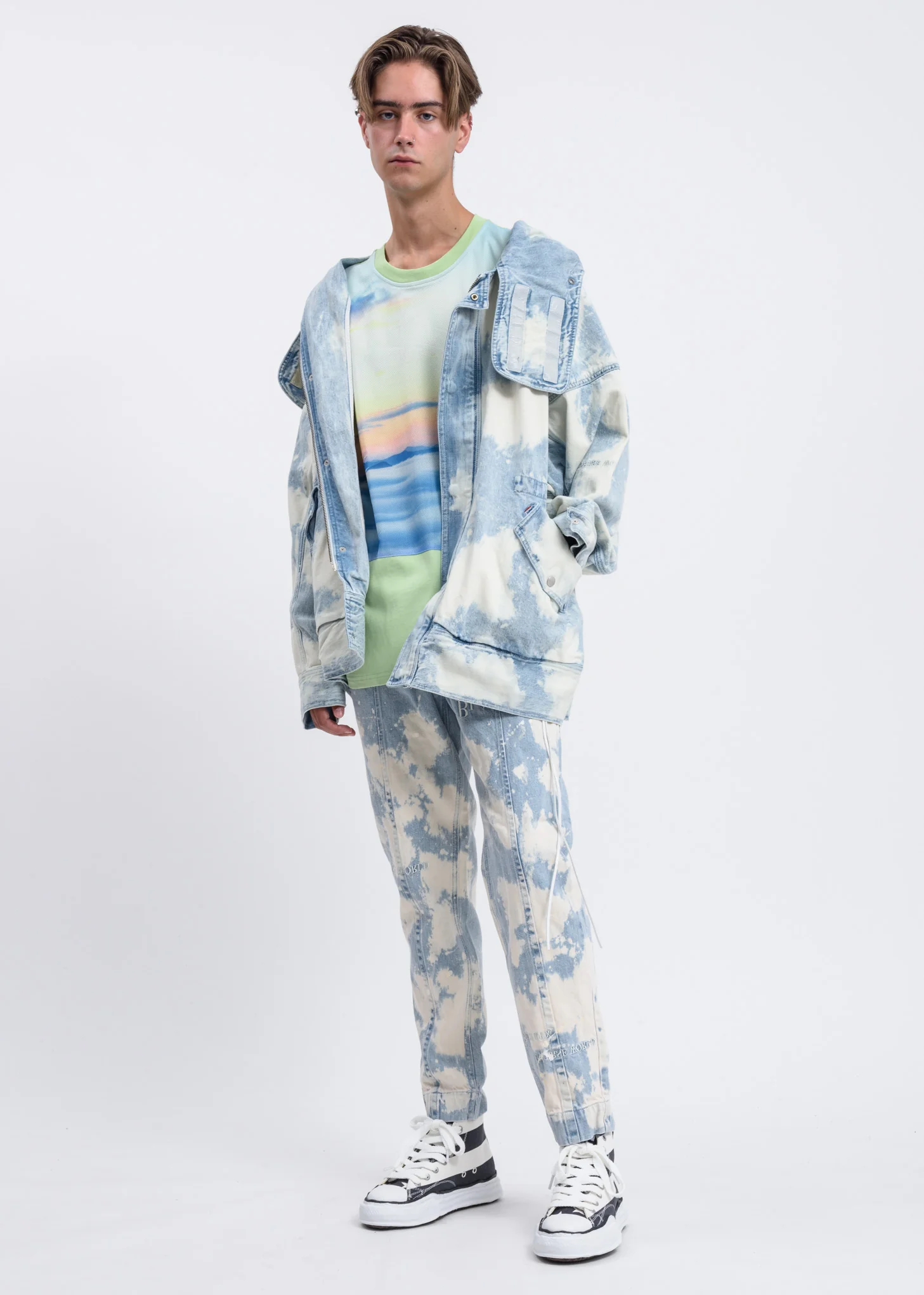 Green Clouds T-Shirt - Image 6