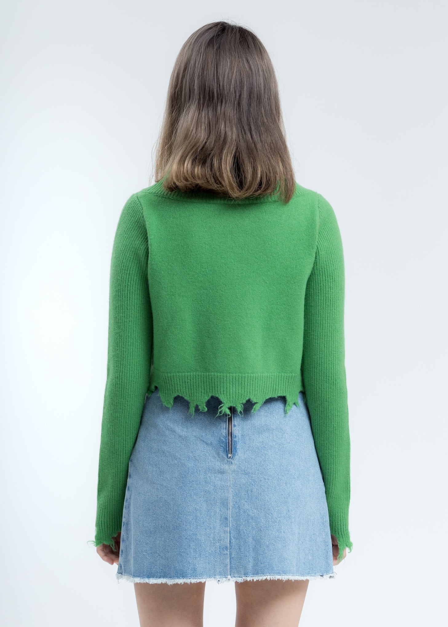Green Destroyed Cardigan - Image 4