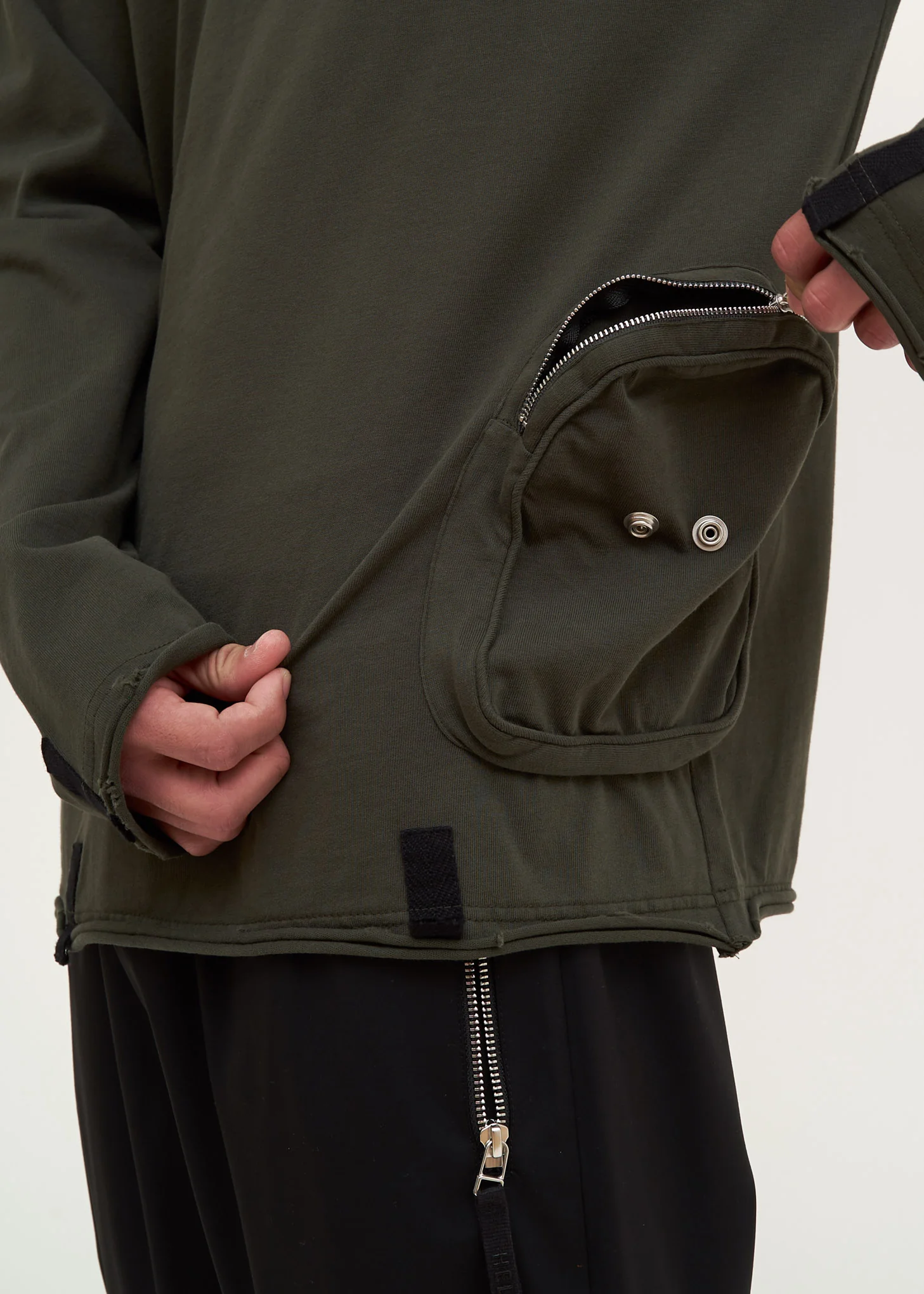 Green Distressed Utility Crewneck - Image 2