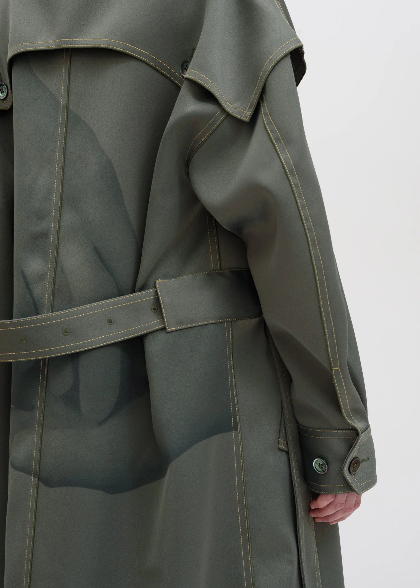 Green Double Breasted Coat - Image 7