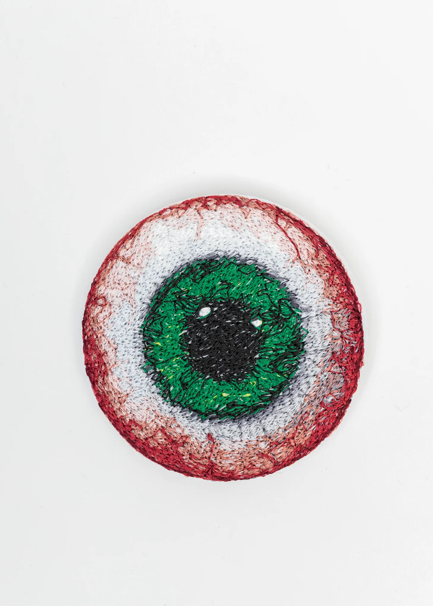 GREEN EYE EMBROIDERY BADGE