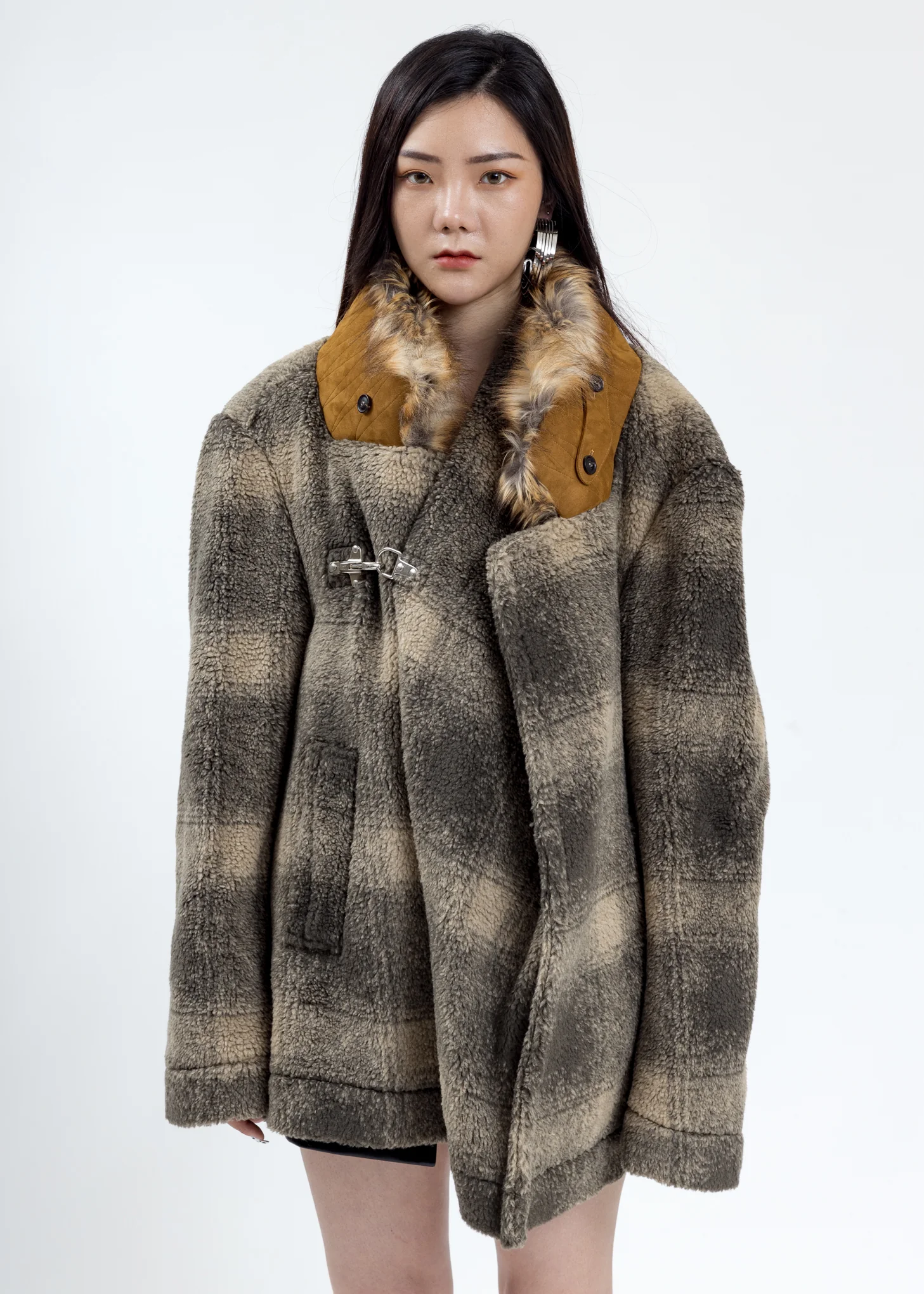 Green Faux Fur Lined Jacket