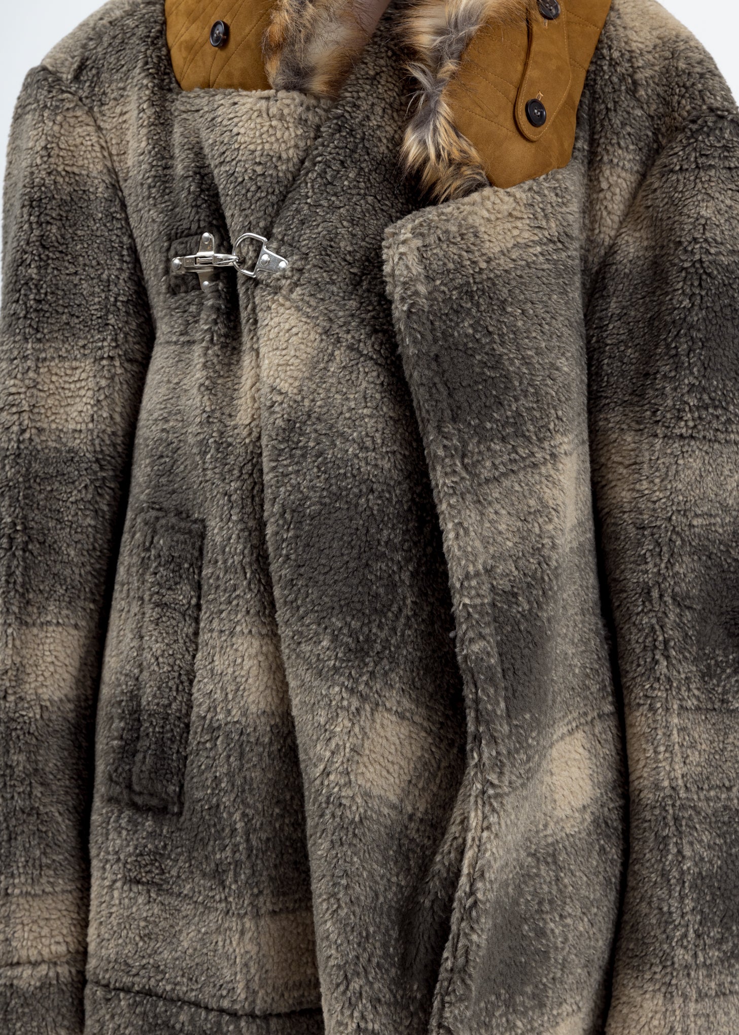 Green Faux Fur Lined Jacket - Image 3