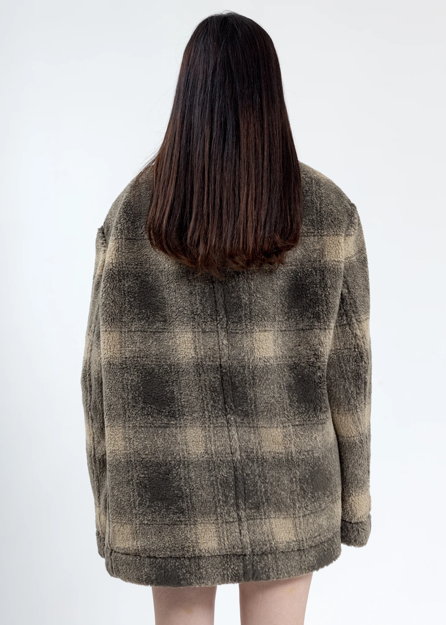 Green Faux Fur Lined Jacket - Image 4