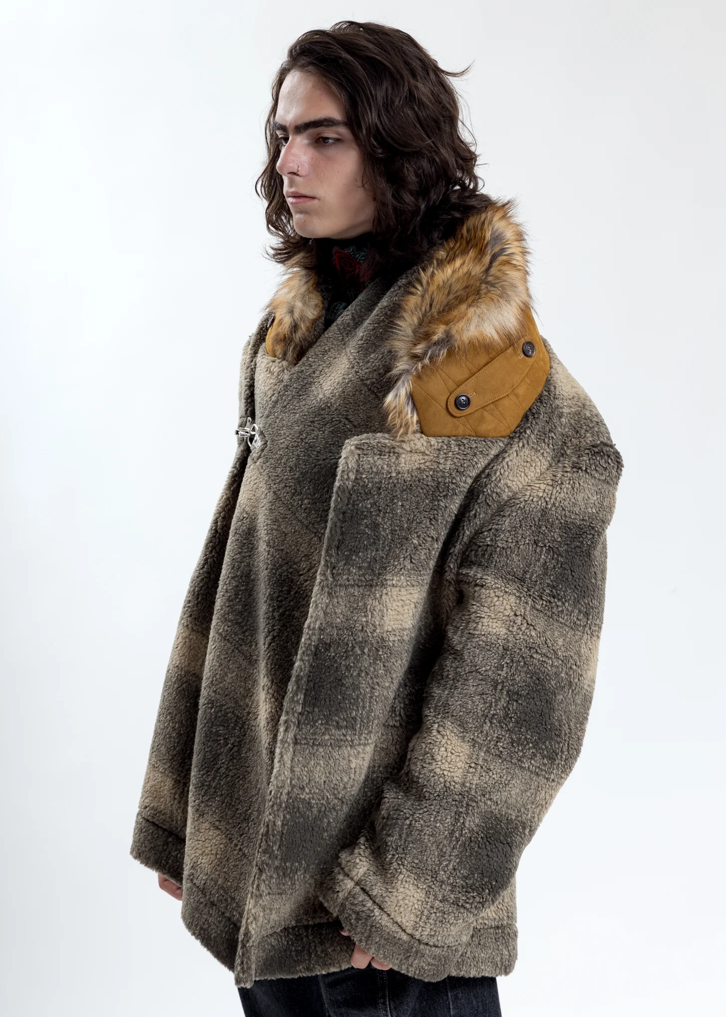 Green Faux Fur Lined Jacket - Image 2