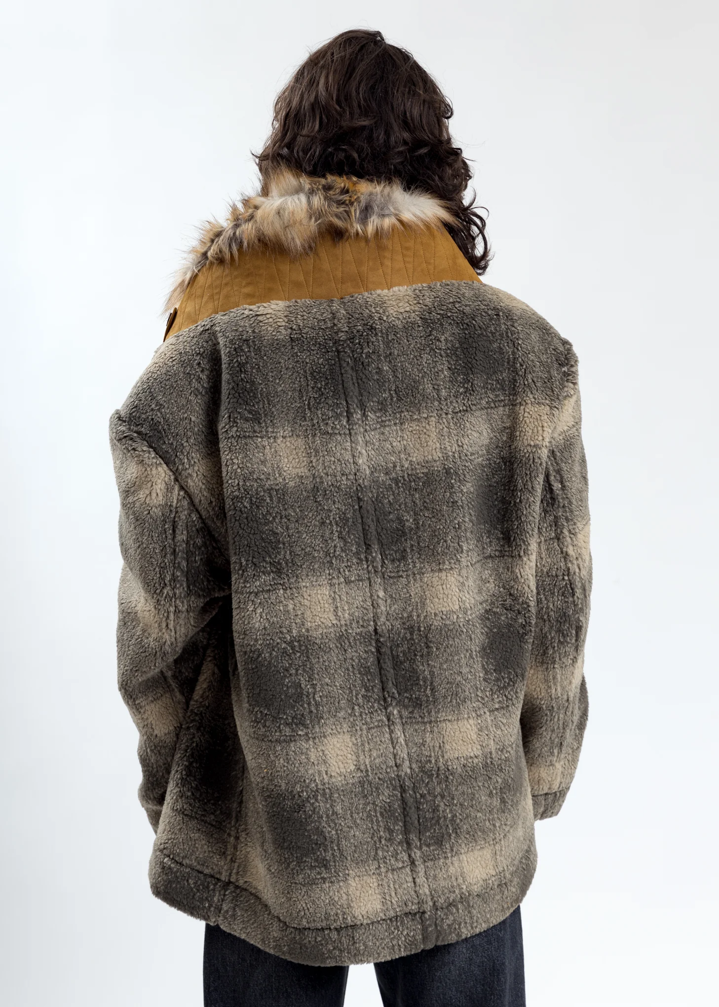 Green Faux Fur Lined Jacket - Image 4