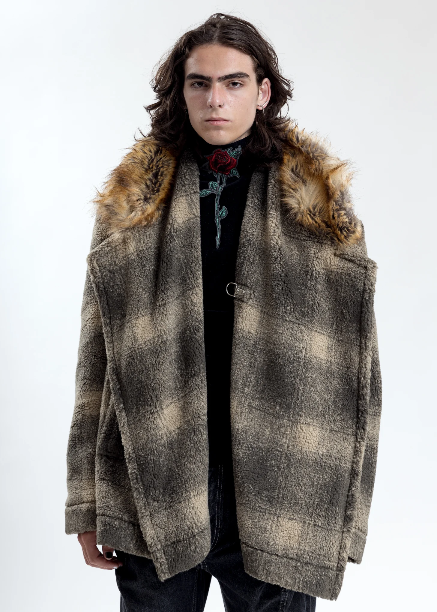 Green Faux Fur Lined Jacket - Image 5