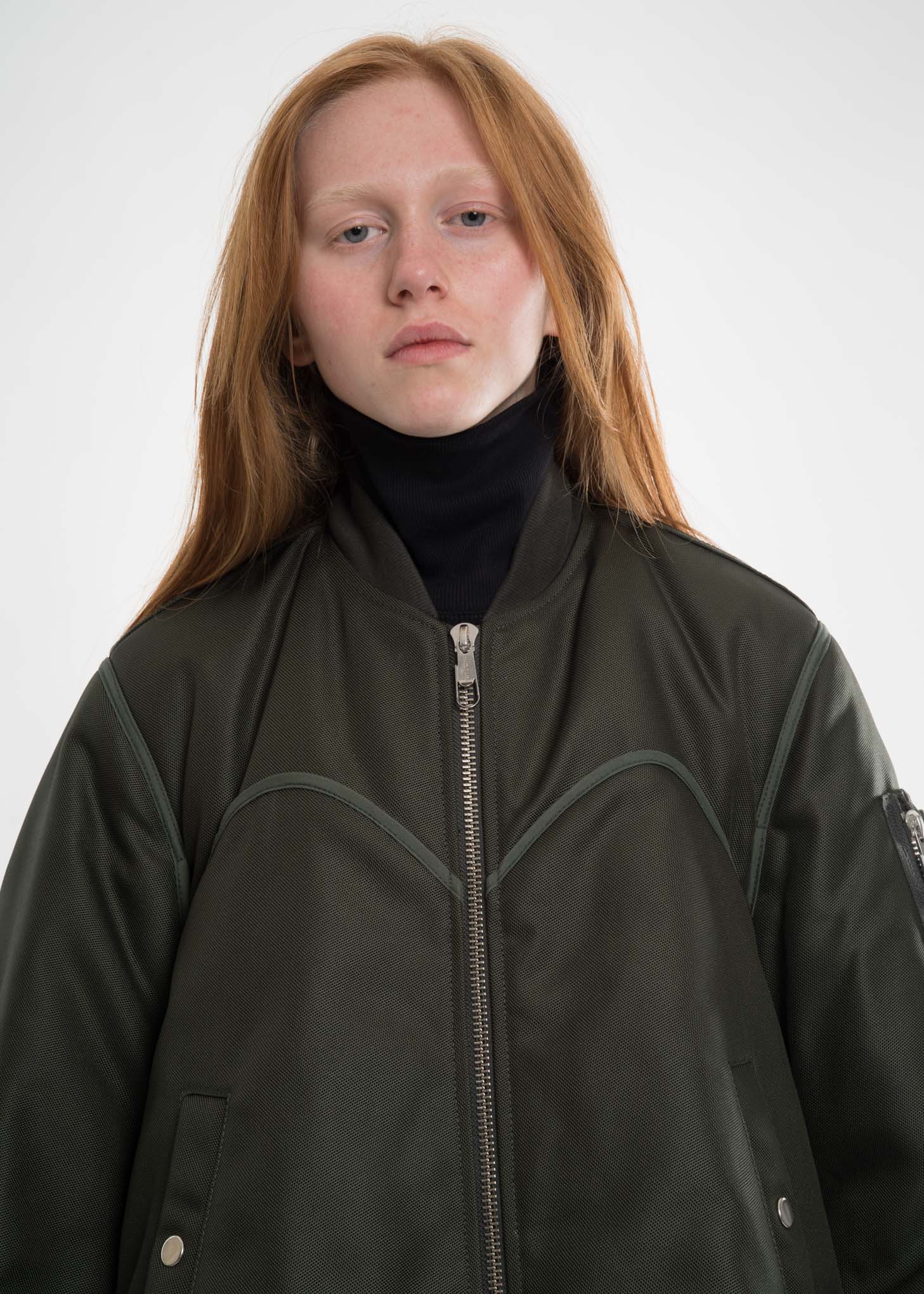 Green Four Sleeved Bomber Jacket - Image 7