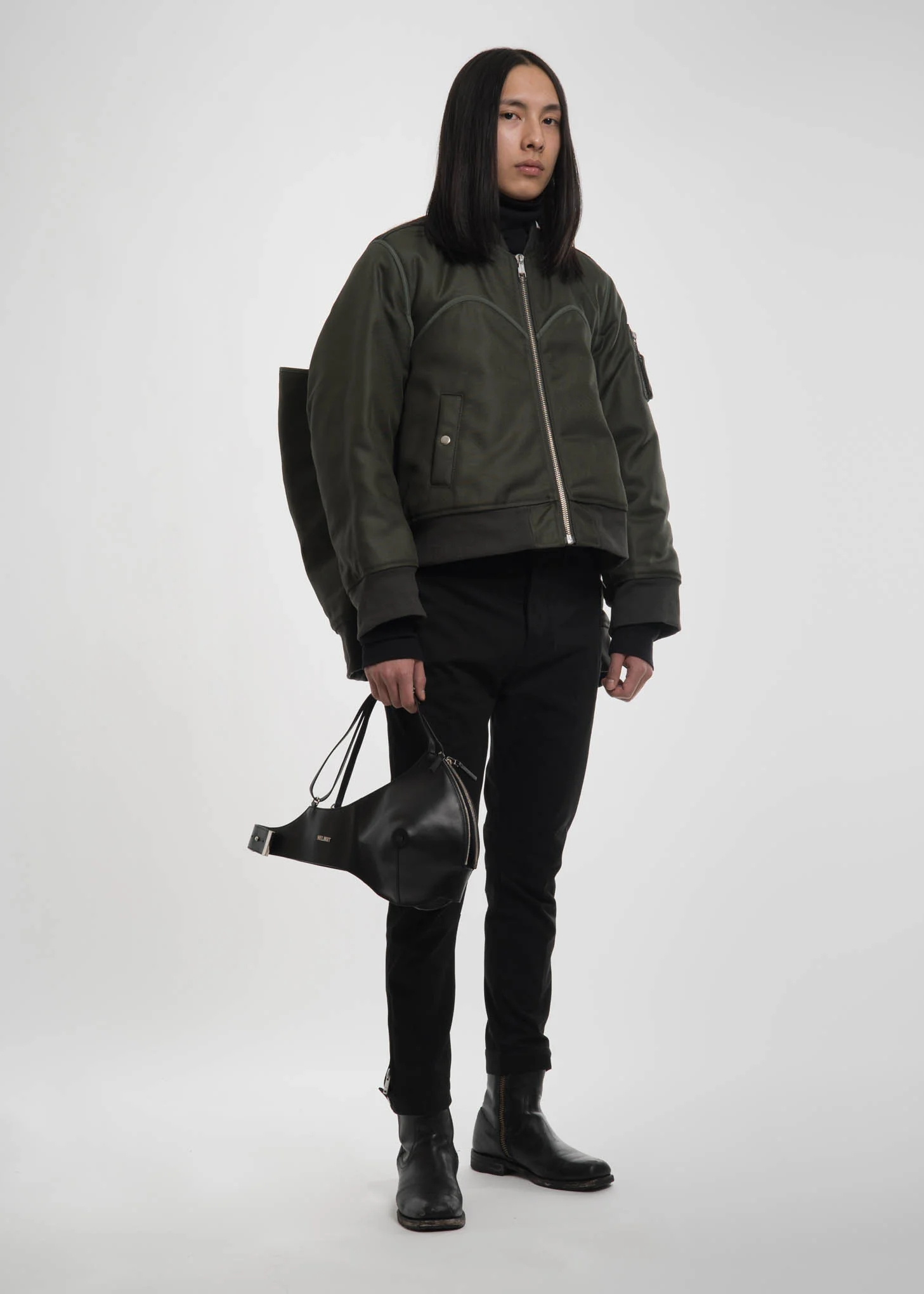 Green Four Sleeved Bomber Jacket - Image 10