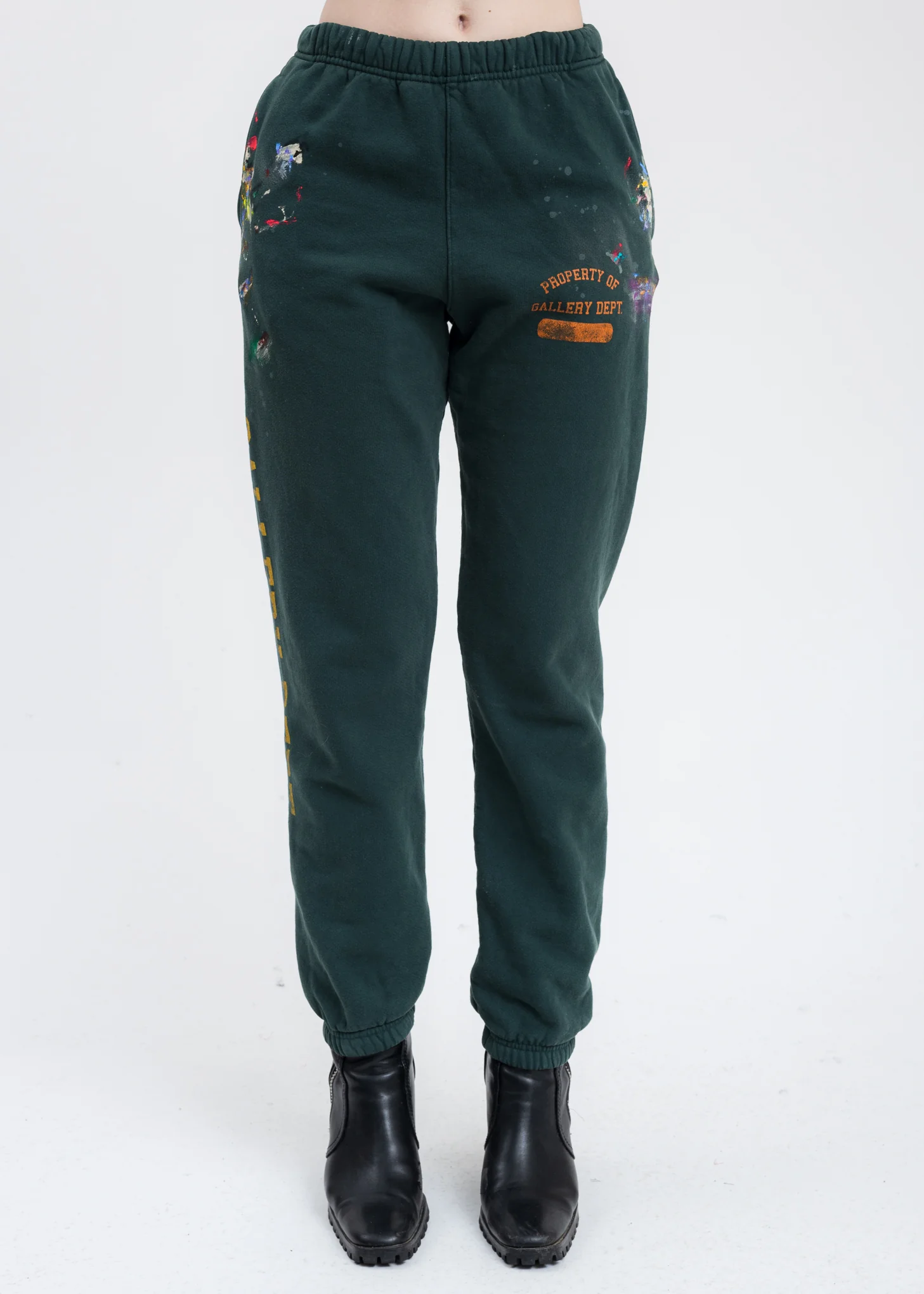 Green GD PROPERTY OF PAINTED Sweater Pants - Image 3