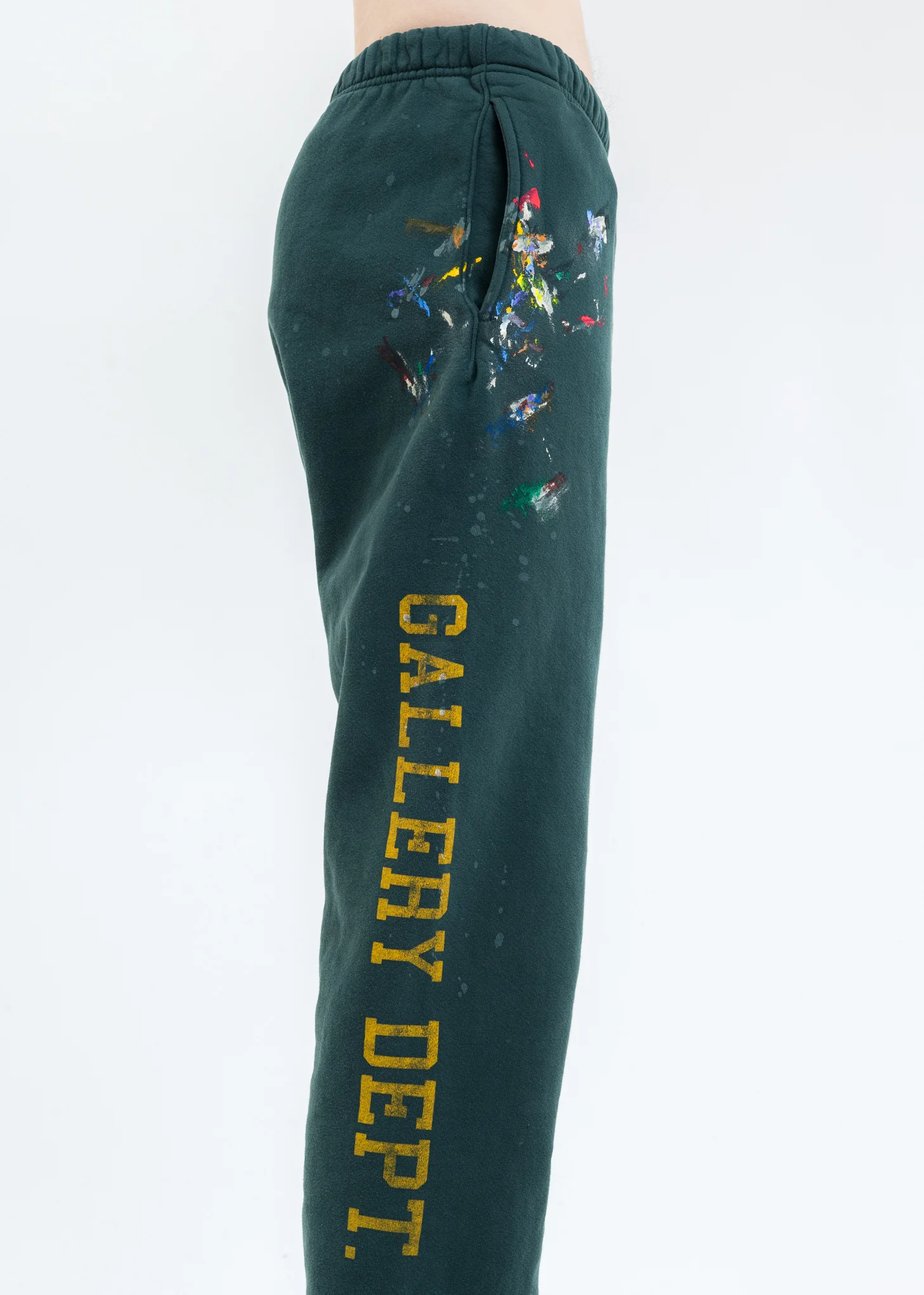 Green GD PROPERTY OF PAINTED Sweater Pants - Image 2