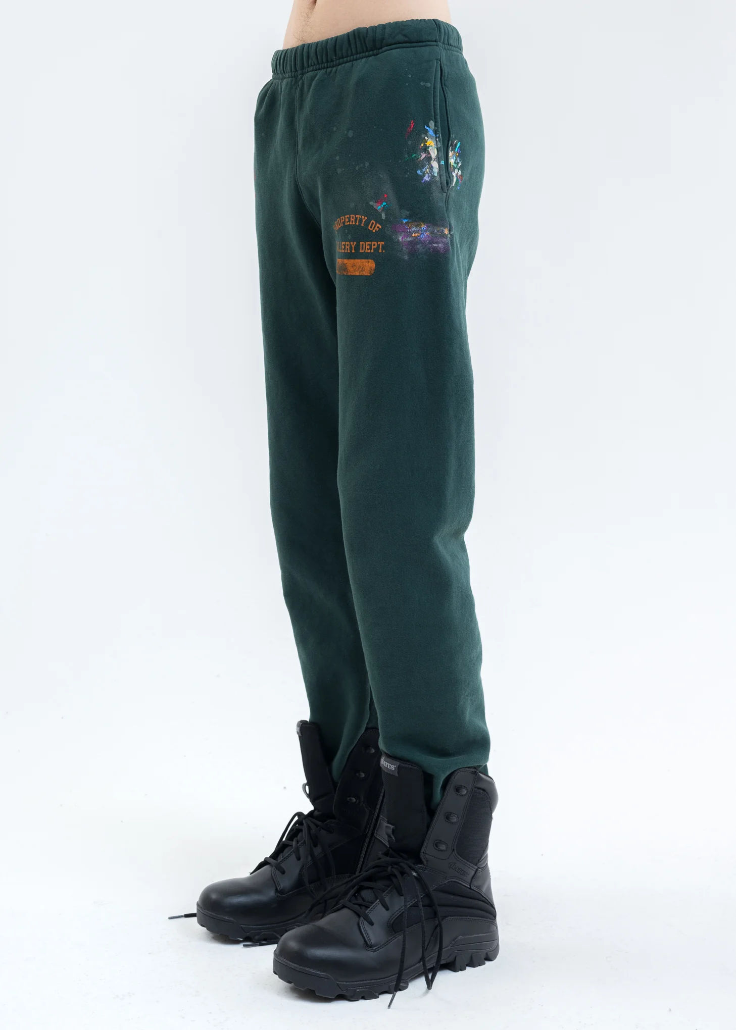 Green GD PROPERTY OF PAINTED Sweater Pants - Image 3
