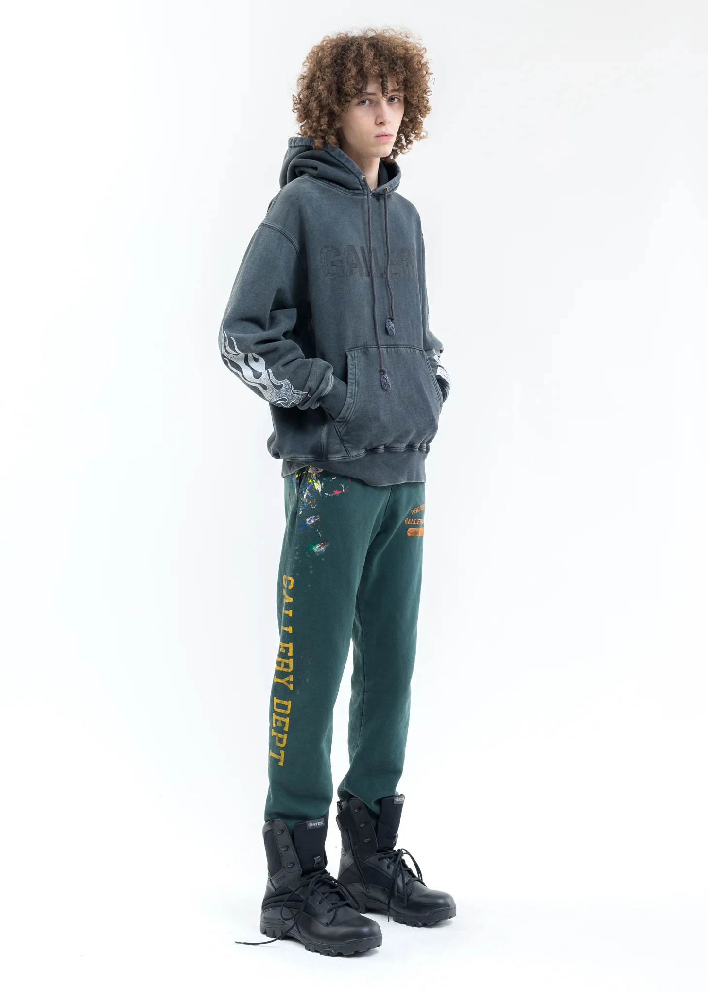 Green GD PROPERTY OF PAINTED Sweater Pants - Image 8