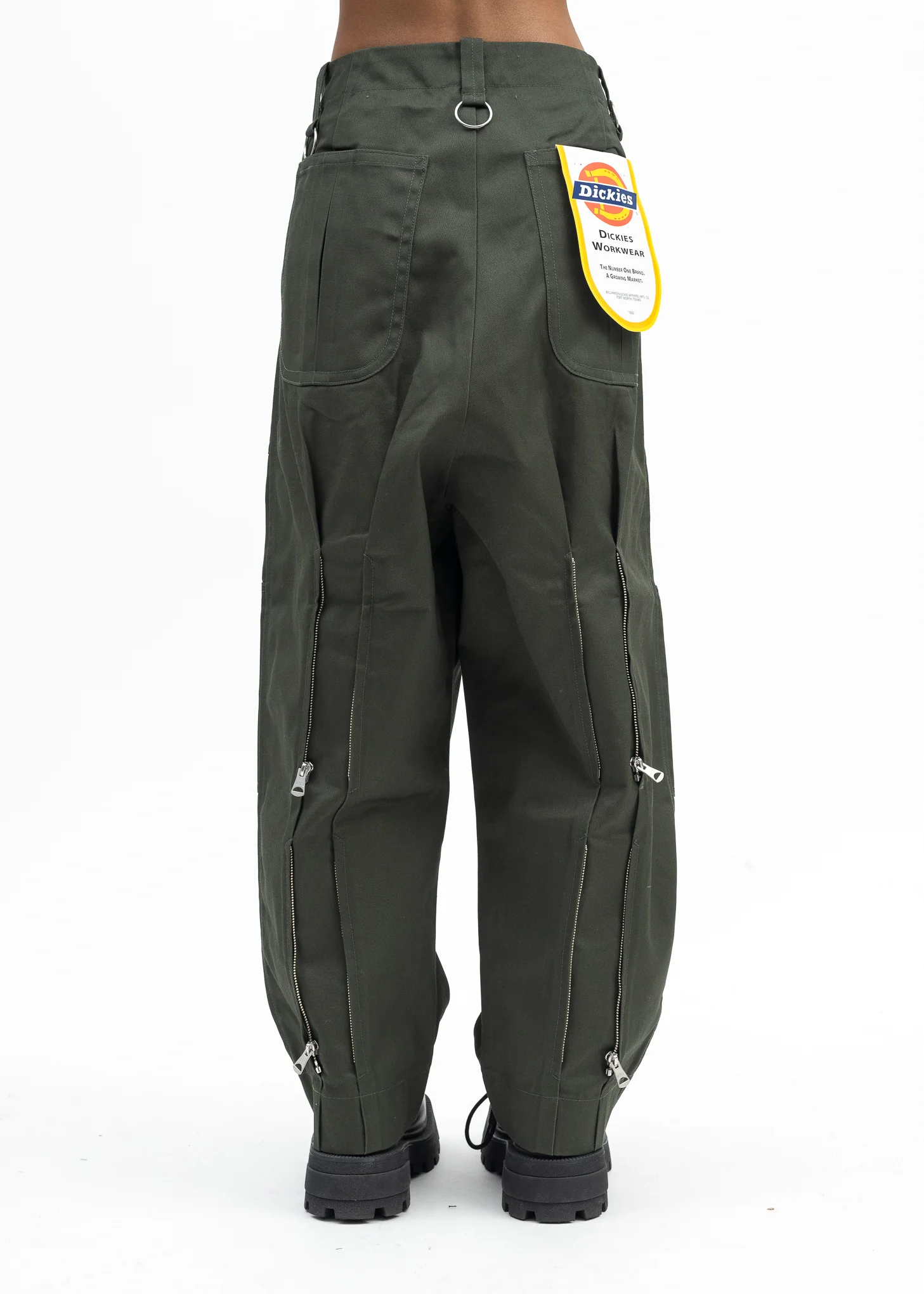 GREEN KIDILL × DICKIES LOOSE FIT BONDAGE PANTS - Image 2
