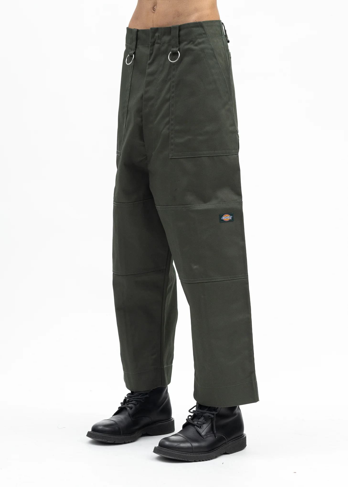 GREEN KIDILL × DICKIES LOOSE FIT BONDAGE PANTS - Image 3