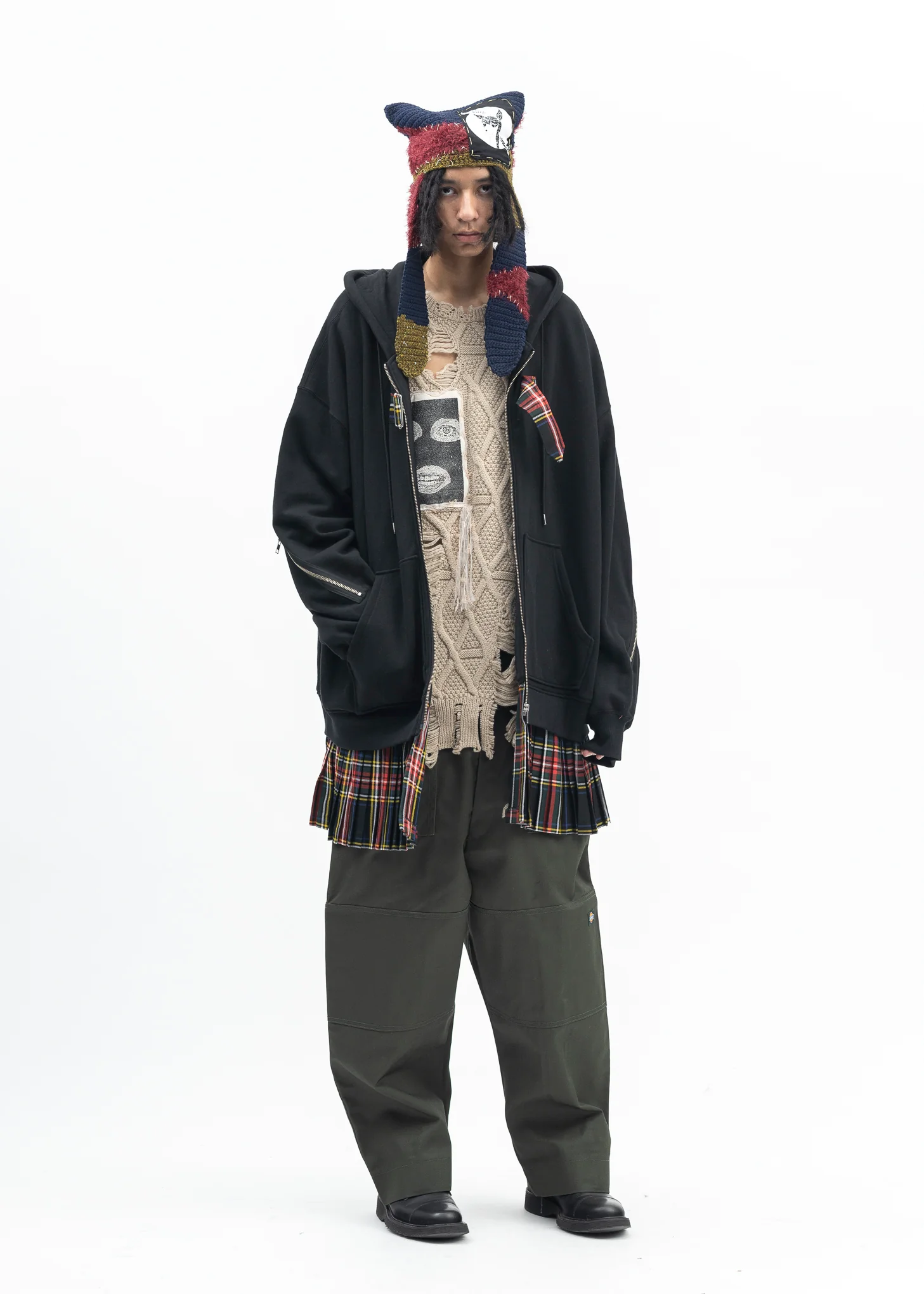 GREEN KIDILL × DICKIES LOOSE FIT BONDAGE PANTS - Image 7