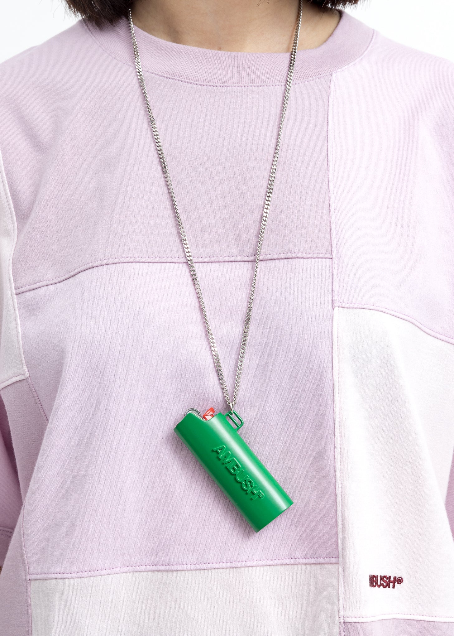 Green Large Lighter Case Necklace - Image 2