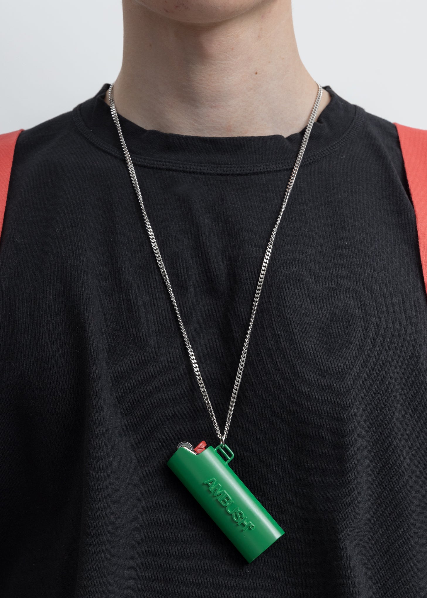 Green  Large Lighter Case Necklace - Image 2