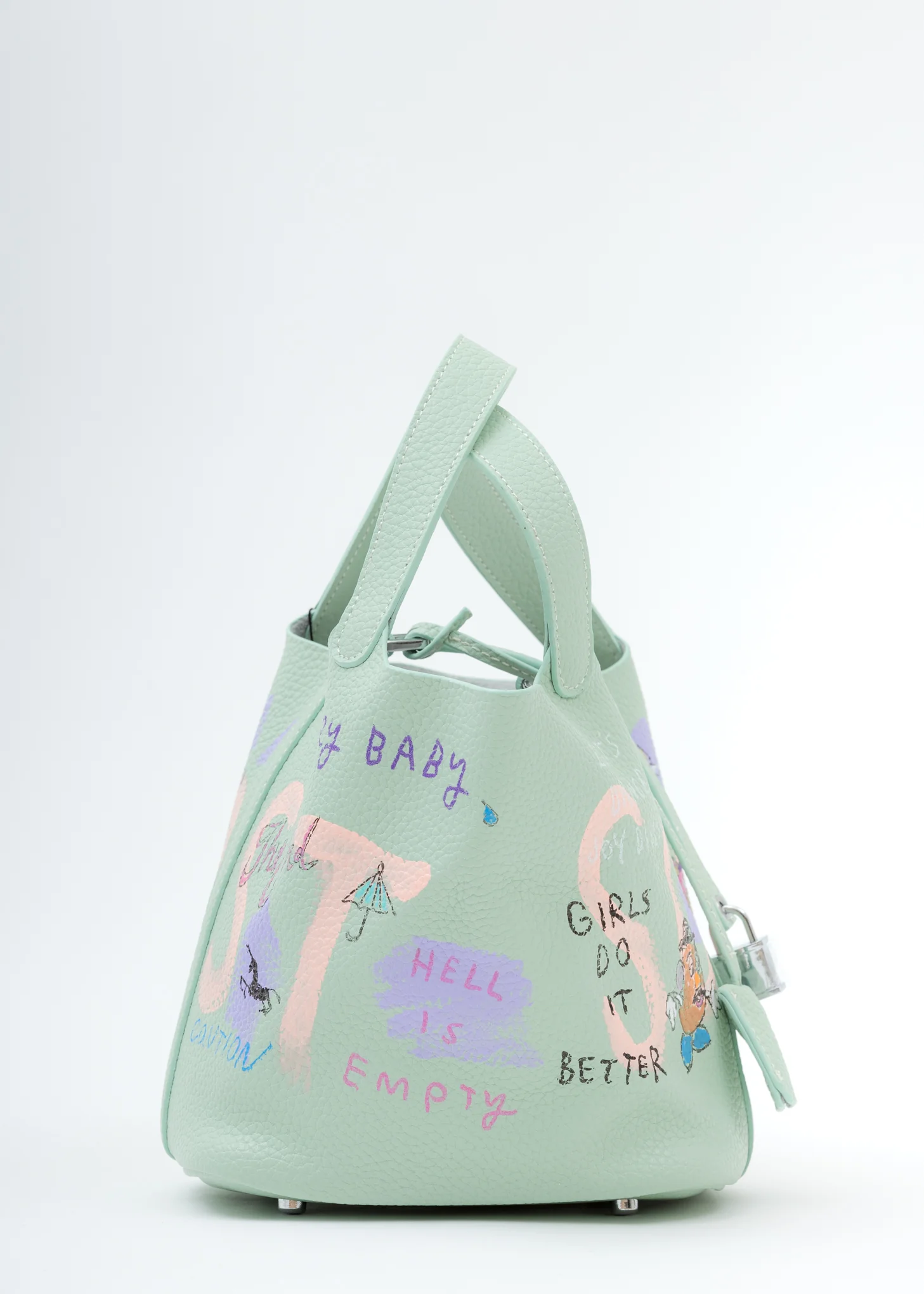 Green Paint Cube Bag (Small)-Preorder - Image 4