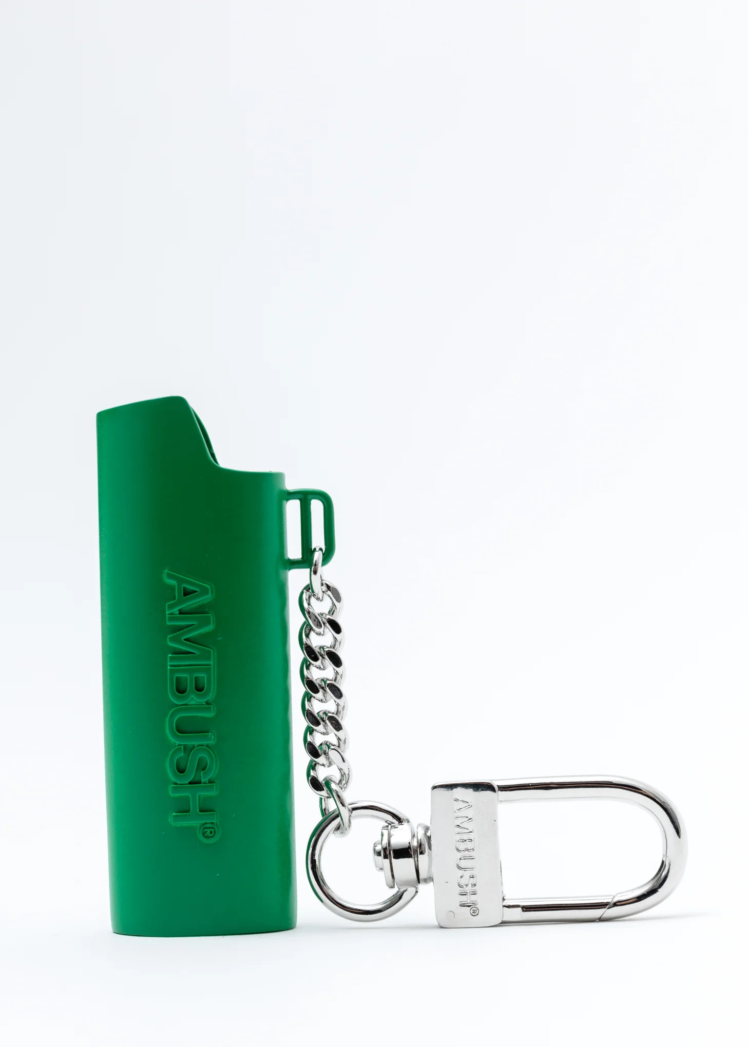 Green Lighter Logo Keychain