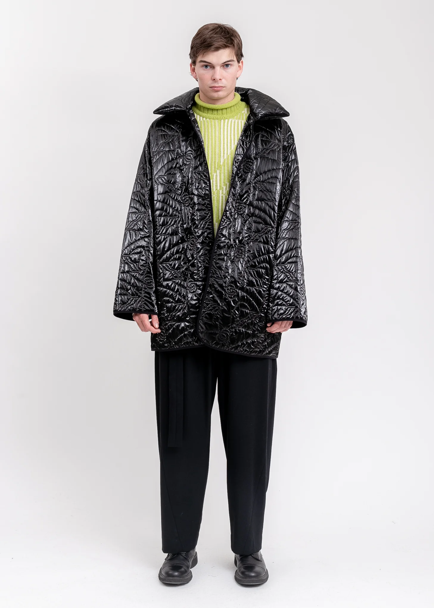Green Magnified Logo Jacquard Vest - Image 6