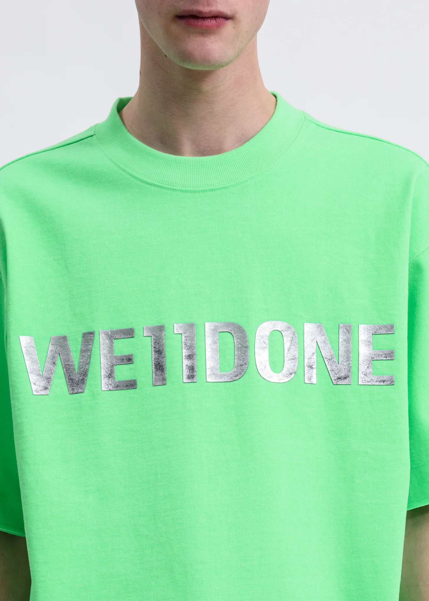 Green  Metal Logo T-Shirt - Image 3