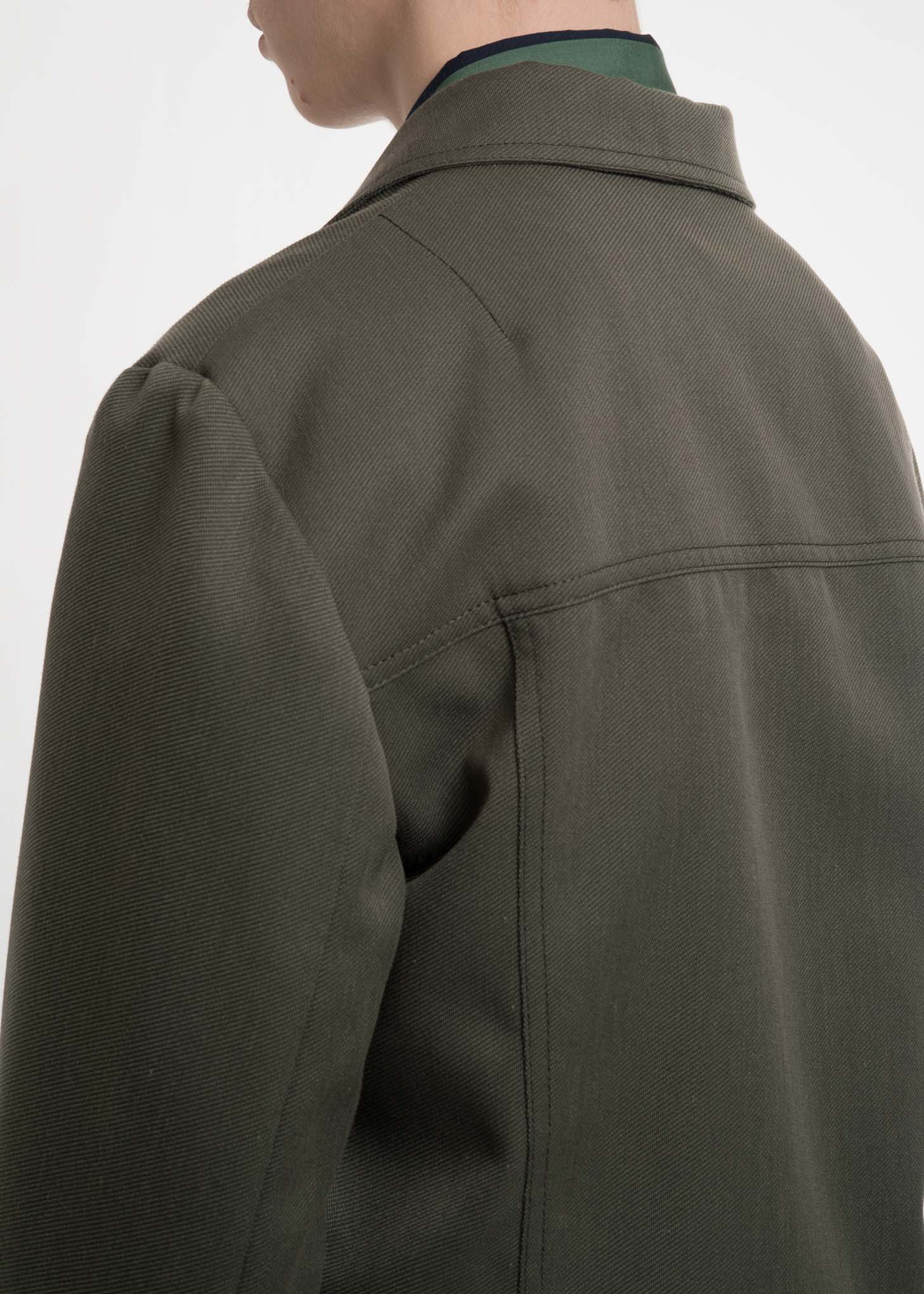 Green Military Blazer Jacket - Image 6