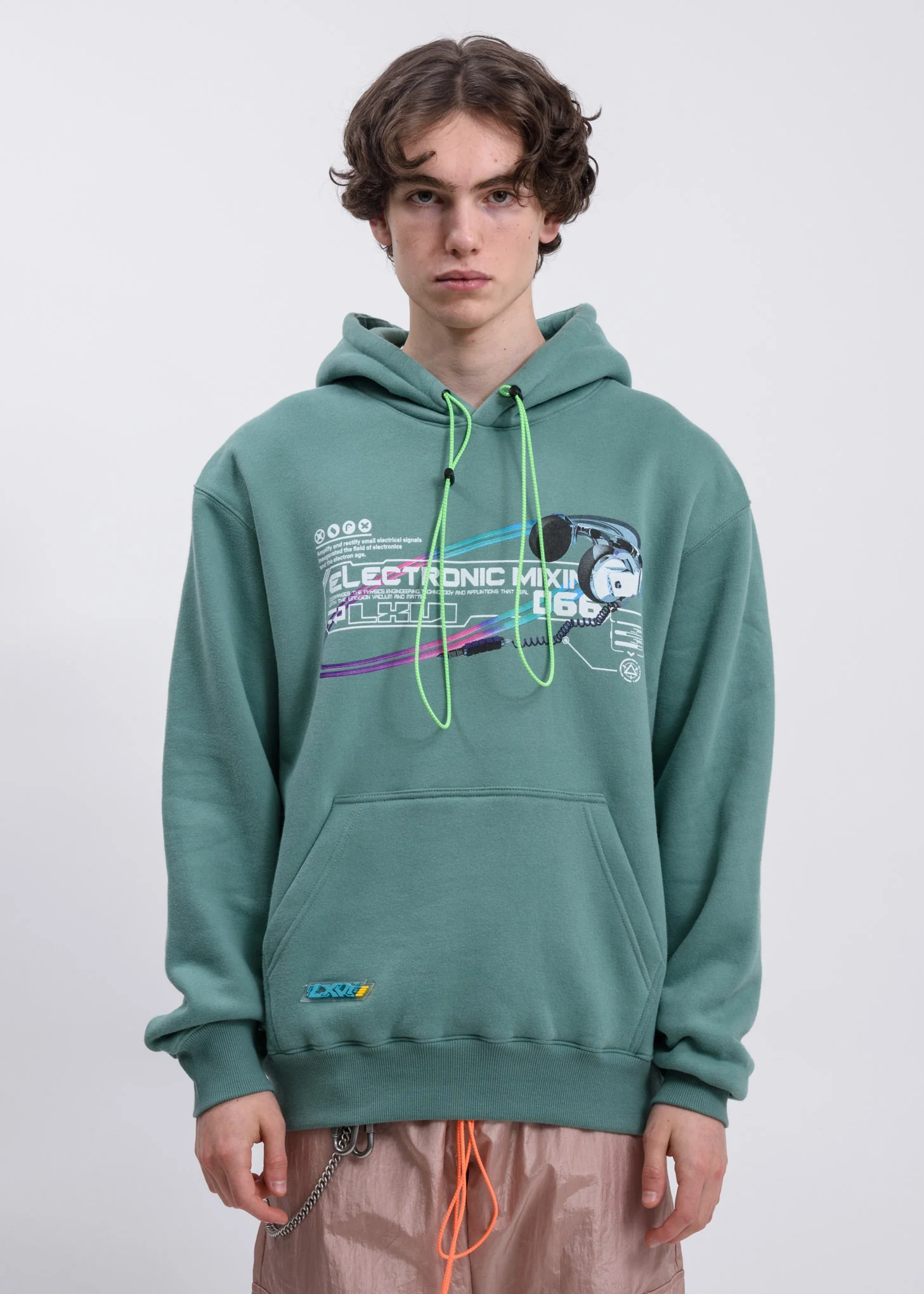 Green Mixing Hoodie