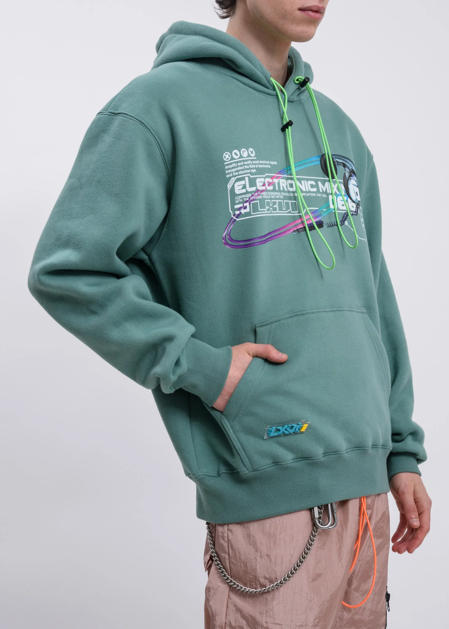 Green Mixing Hoodie - Image 2
