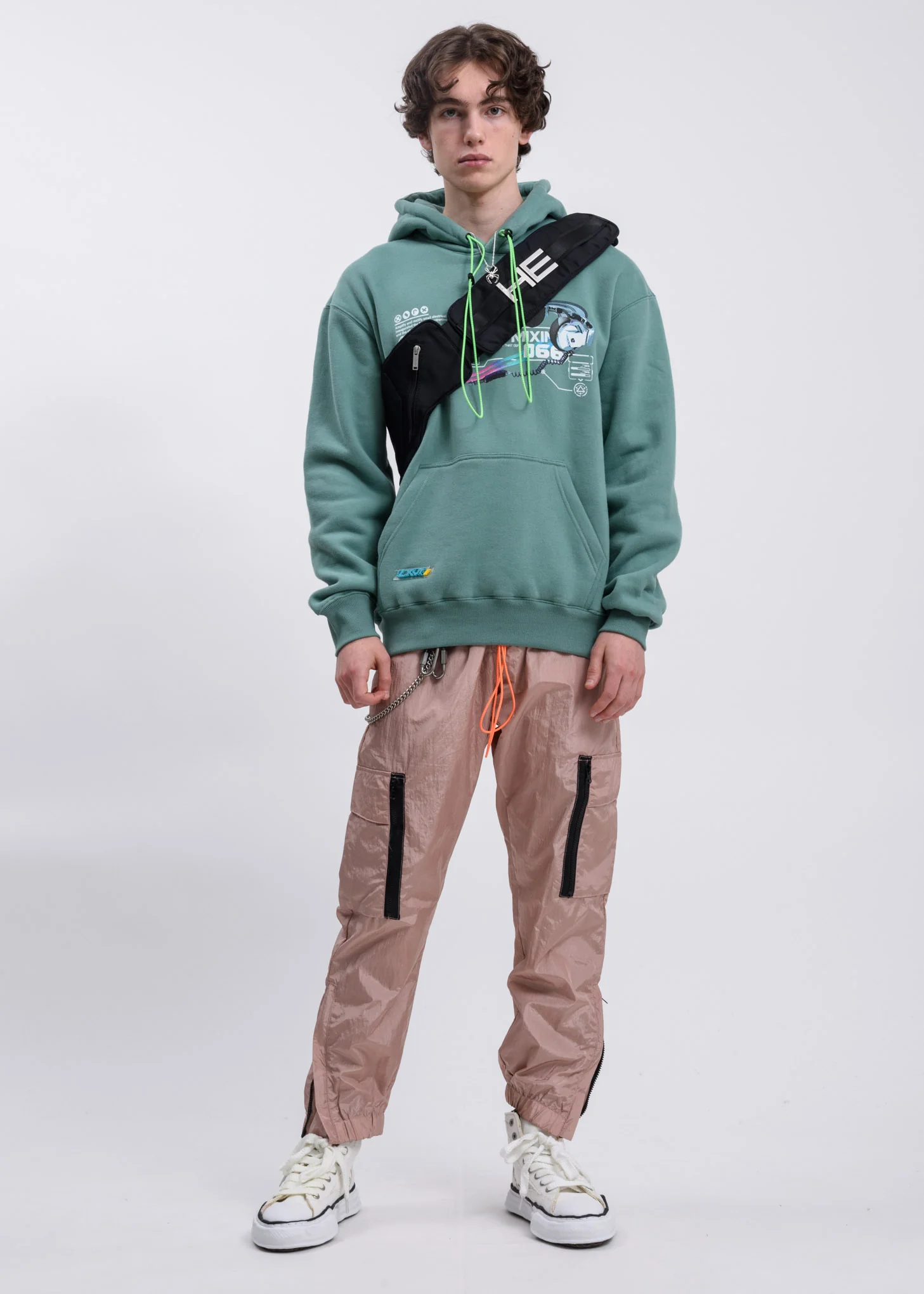 Green Mixing Hoodie - Image 6