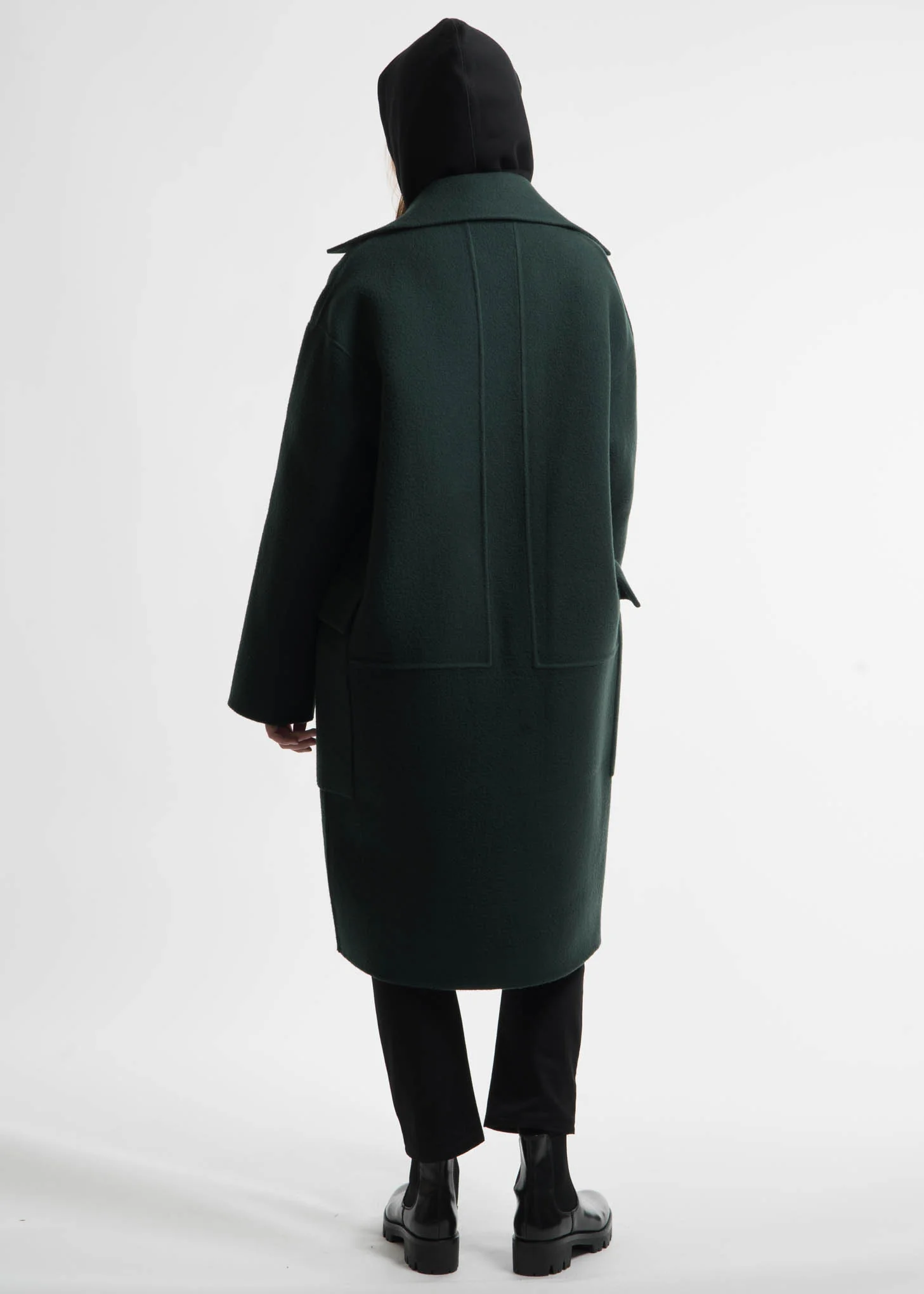 Green Monument Wool Coat - Image 2