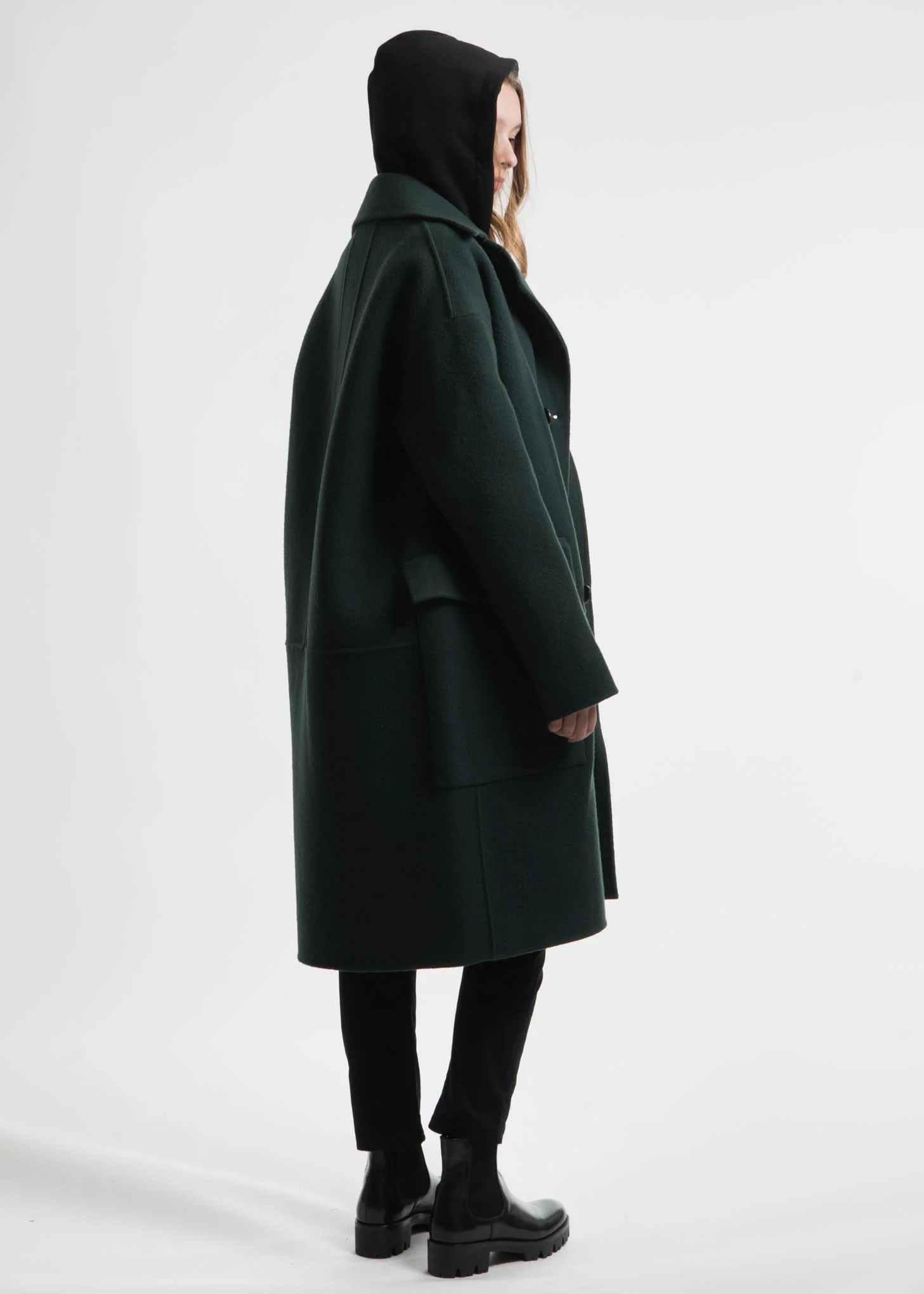Green Monument Wool Coat - Image 7
